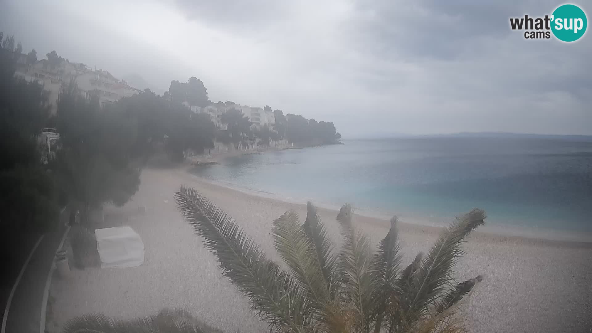 Webcam Spiaggia Lučica Brela – Vista live sulla costa adriatica