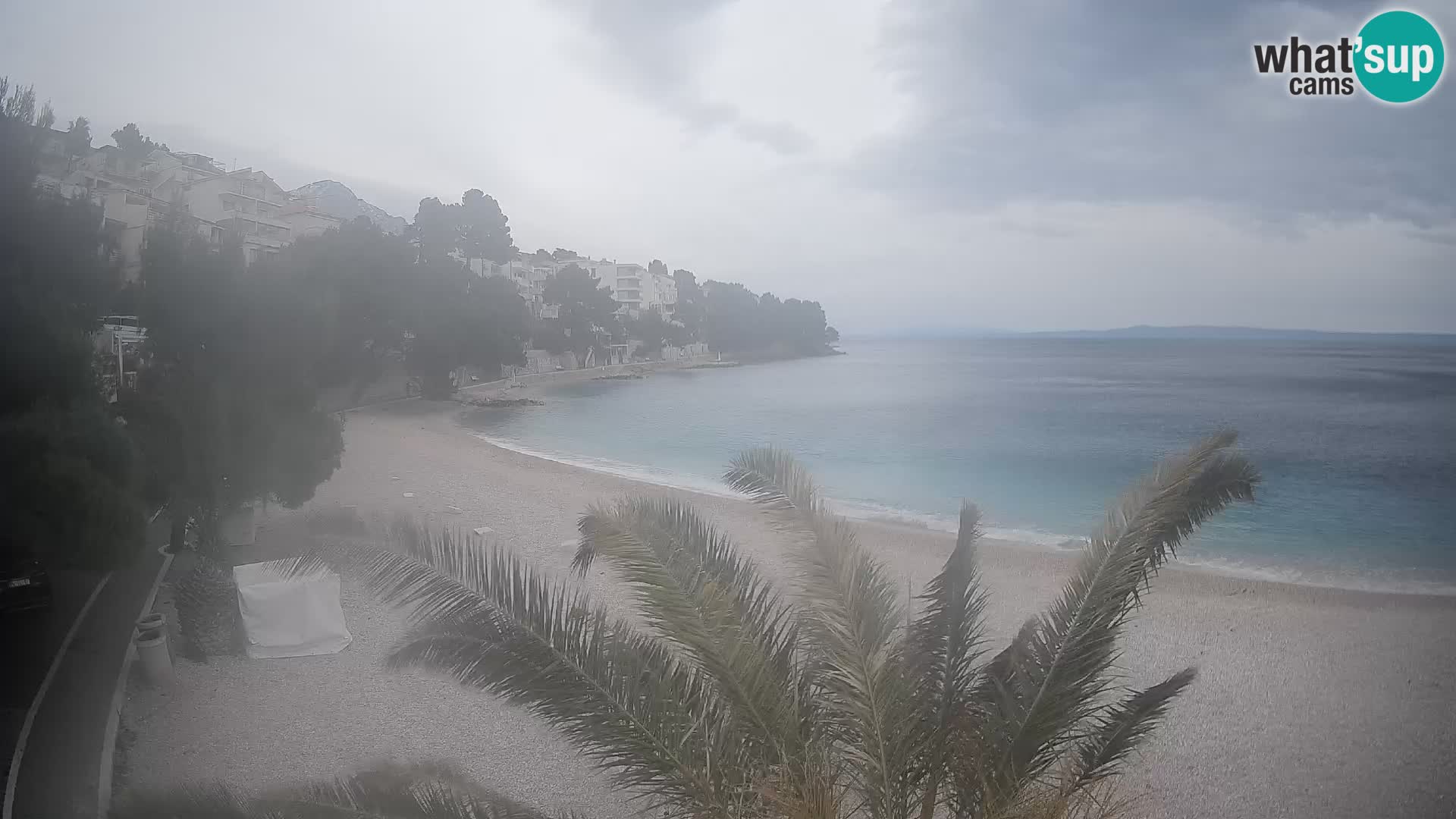 Webcam Playa Lučica Brela – Vista en directo de la costa adriática
