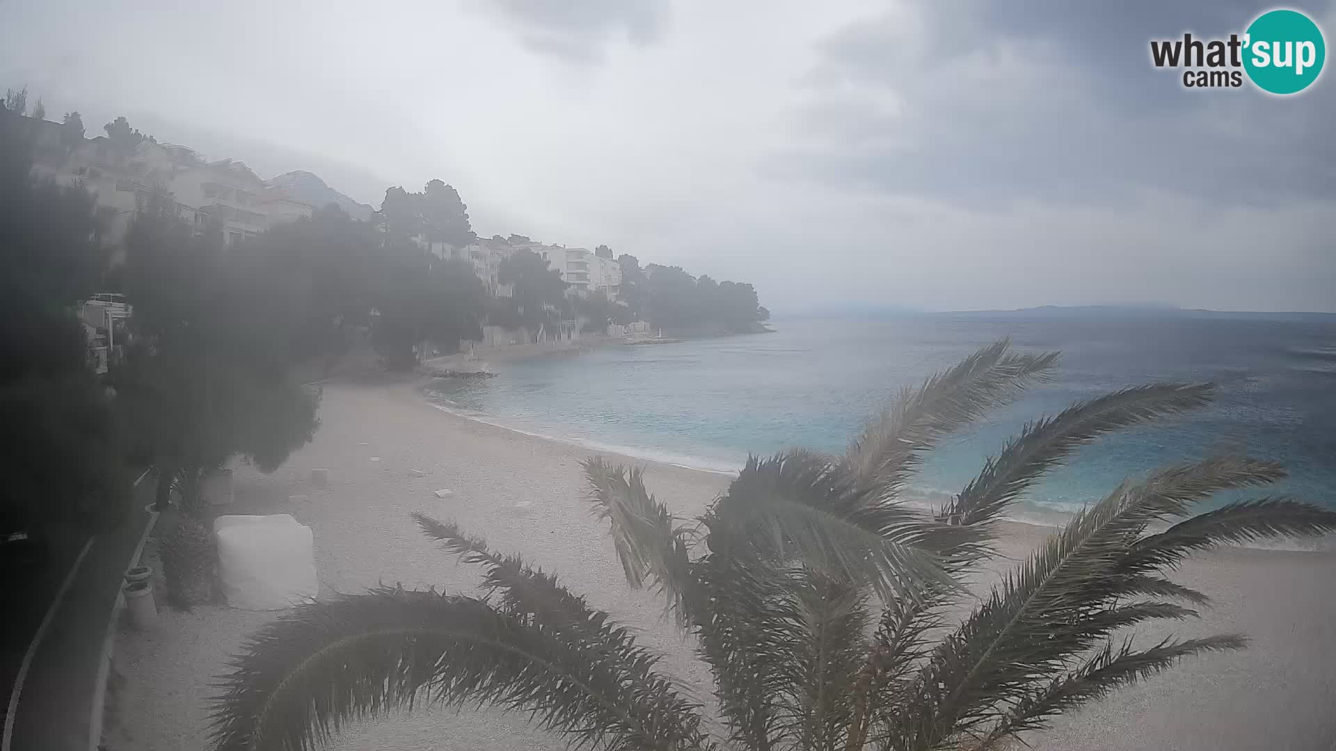 Webcam Playa Lučica Brela – Vista en directo de la costa adriática