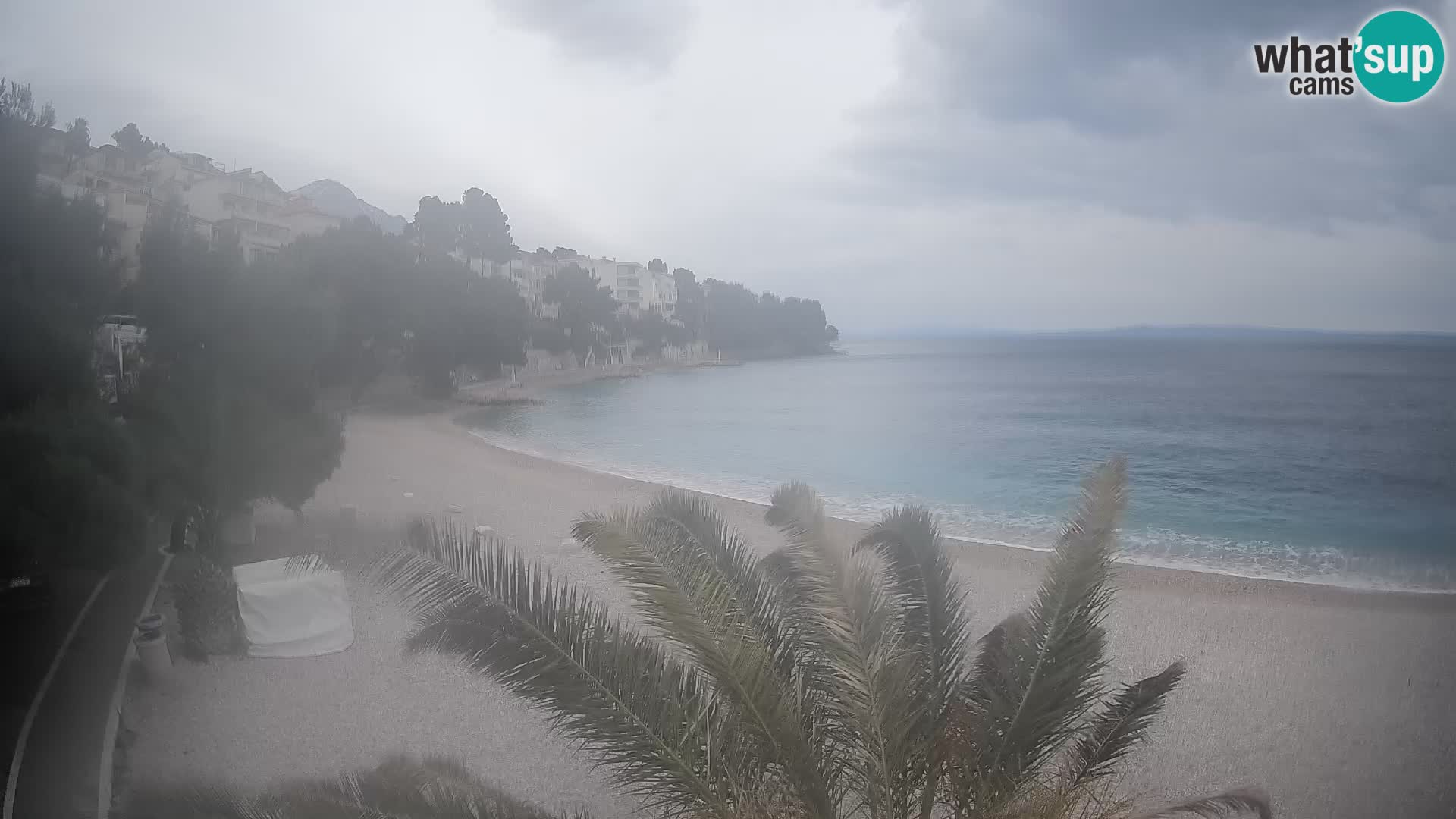 Webcam Playa Lučica Brela – Vista en directo de la costa adriática