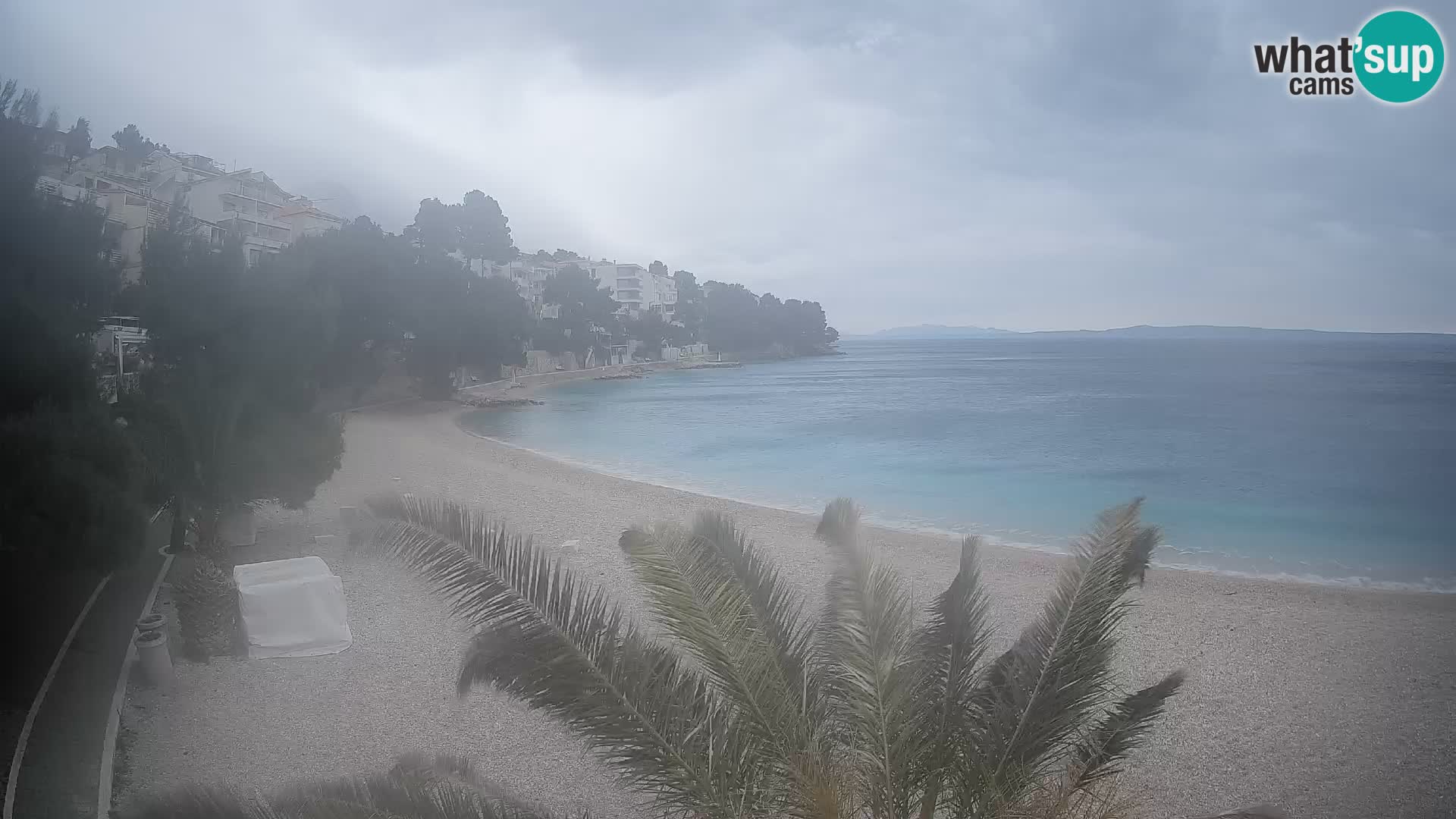 Webcam Playa Lučica Brela – Vista en directo de la costa adriática
