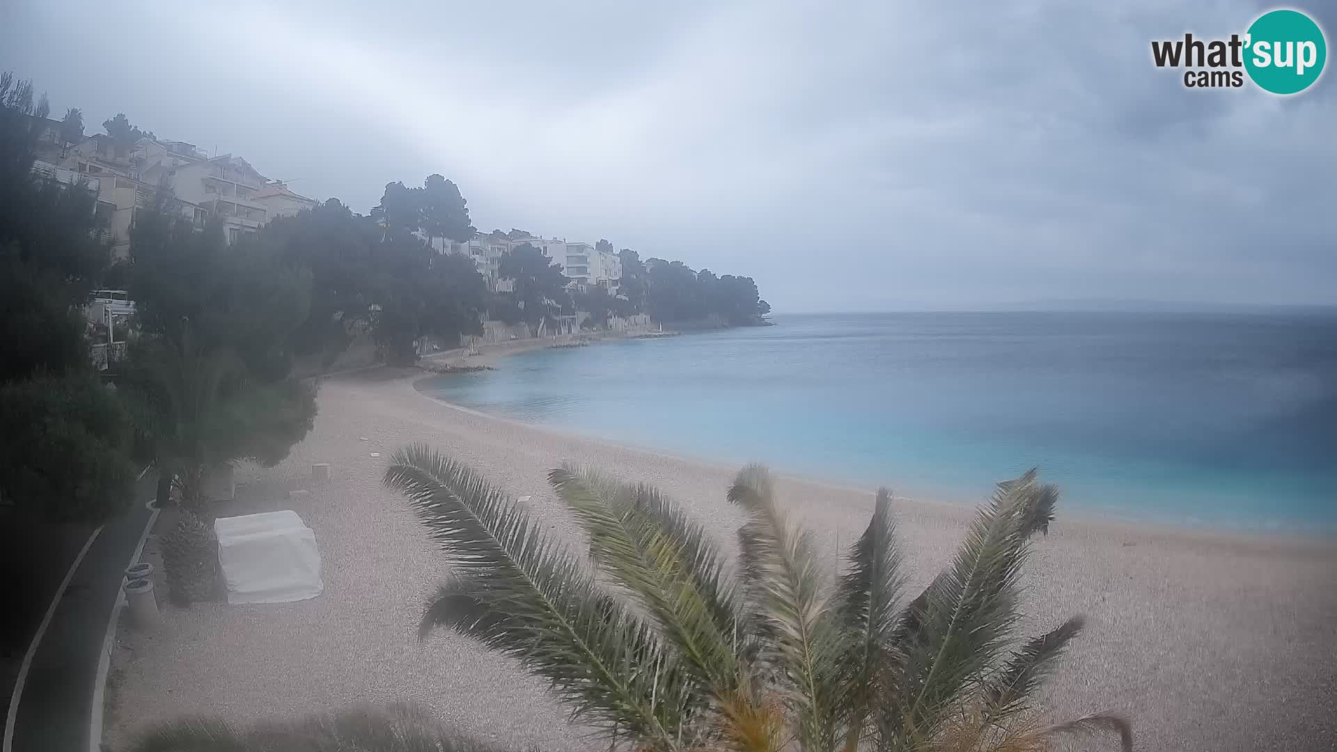 Webcam Spiaggia Lučica Brela – Vista live sulla costa adriatica