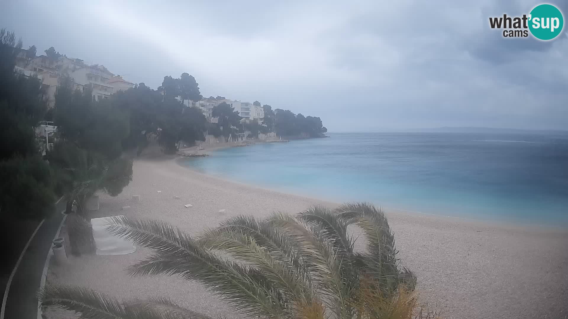 Webcam Spiaggia Lučica Brela – Vista live sulla costa adriatica