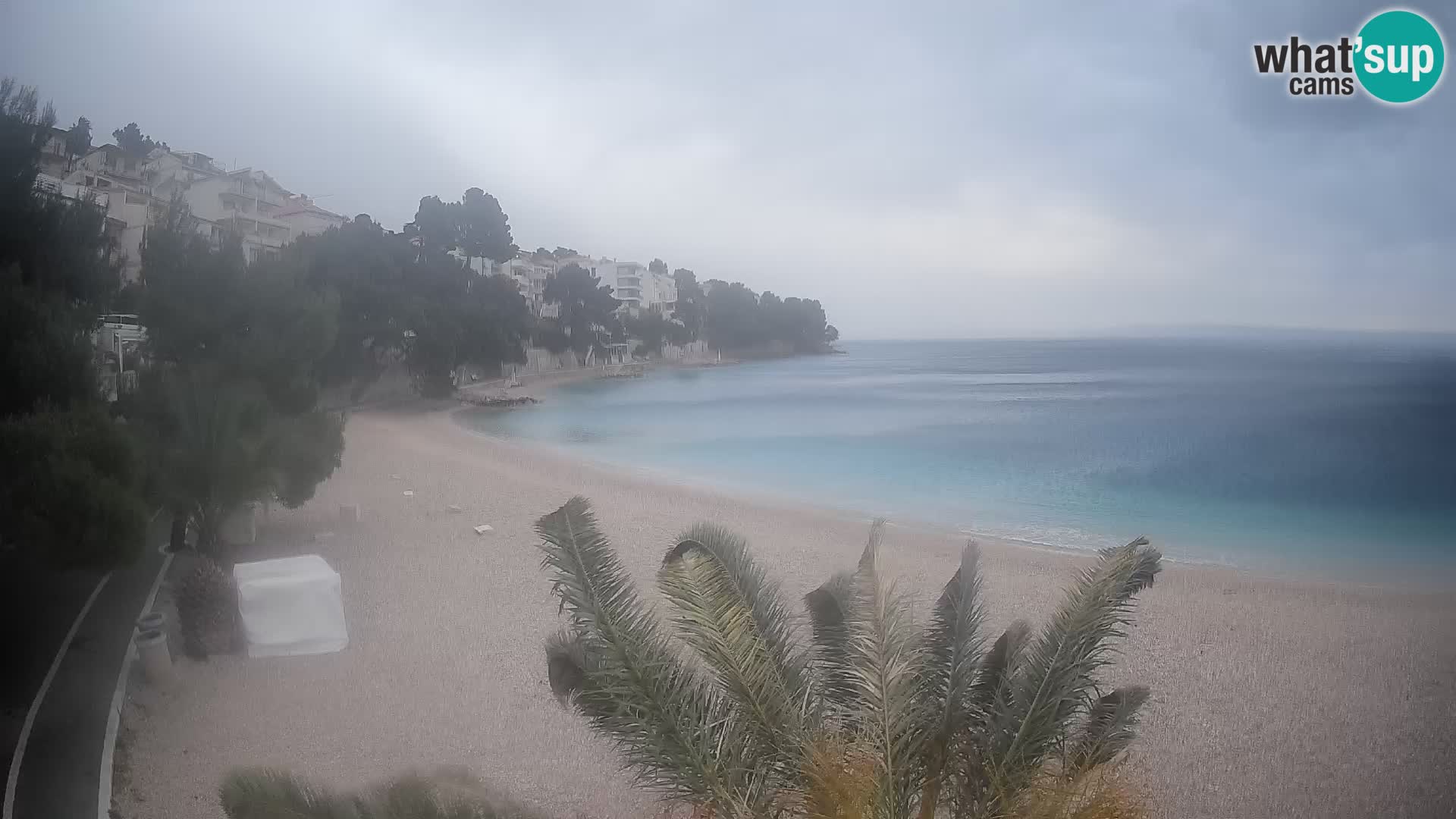 Webcam Playa Lučica Brela – Vista en directo de la costa adriática