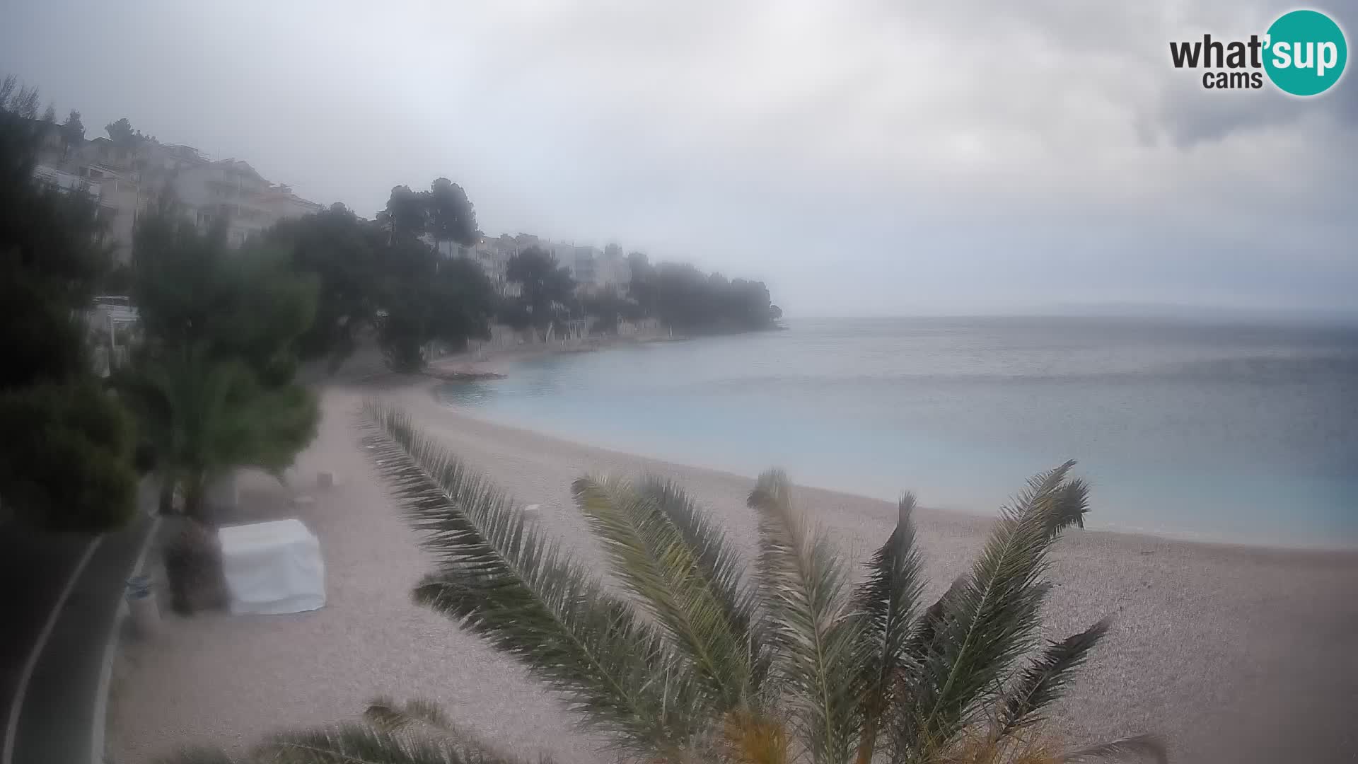 Webcam Playa Lučica Brela – Vista en directo de la costa adriática