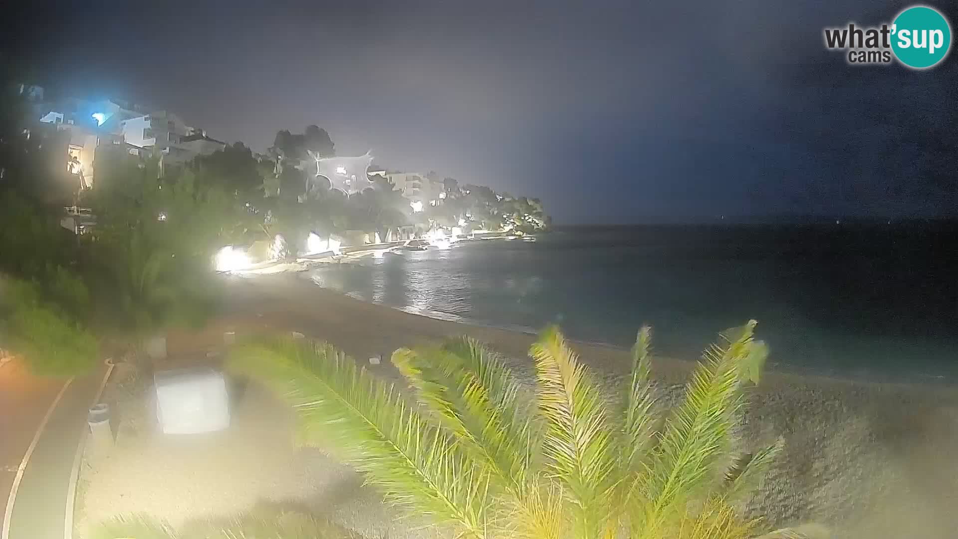 Webcam Spiaggia Lučica Brela – Vista live sulla costa adriatica