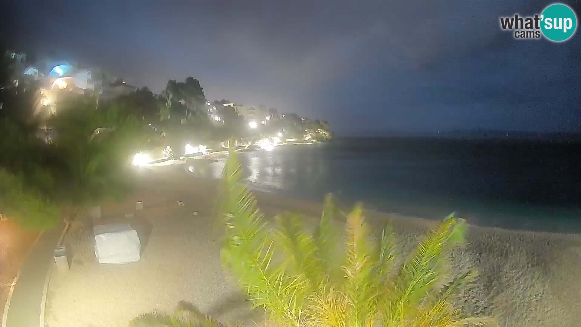 Webcam Spiaggia Lučica Brela – Vista live sulla costa adriatica