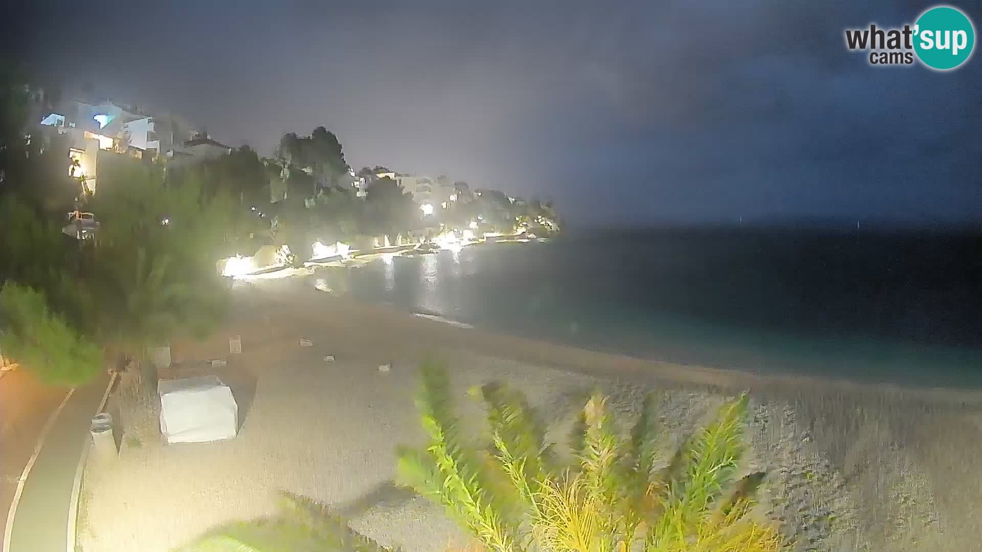 Webcam Spiaggia Lučica Brela – Vista live sulla costa adriatica