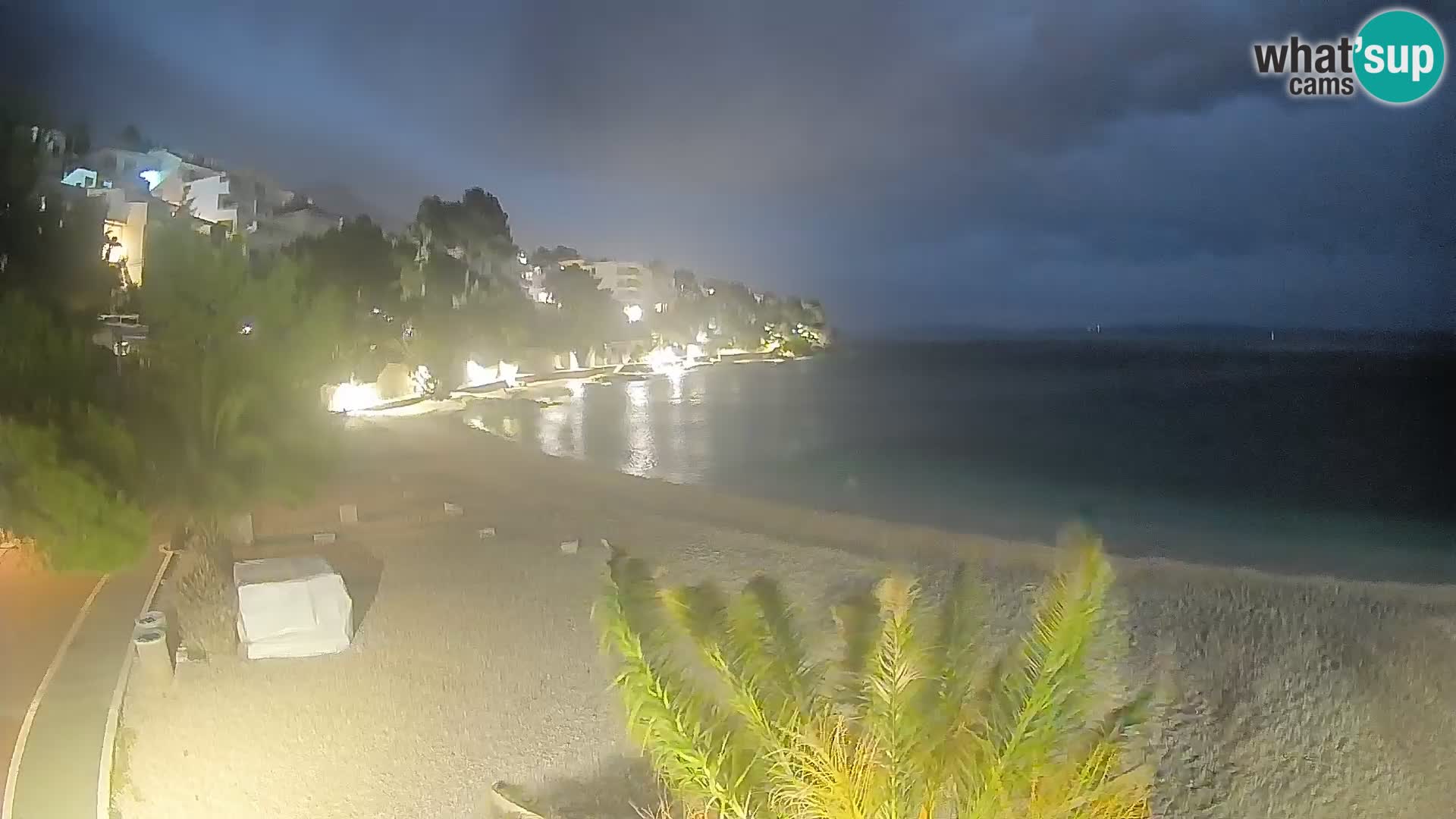 Webcam Playa Lučica Brela – Vista en directo de la costa adriática