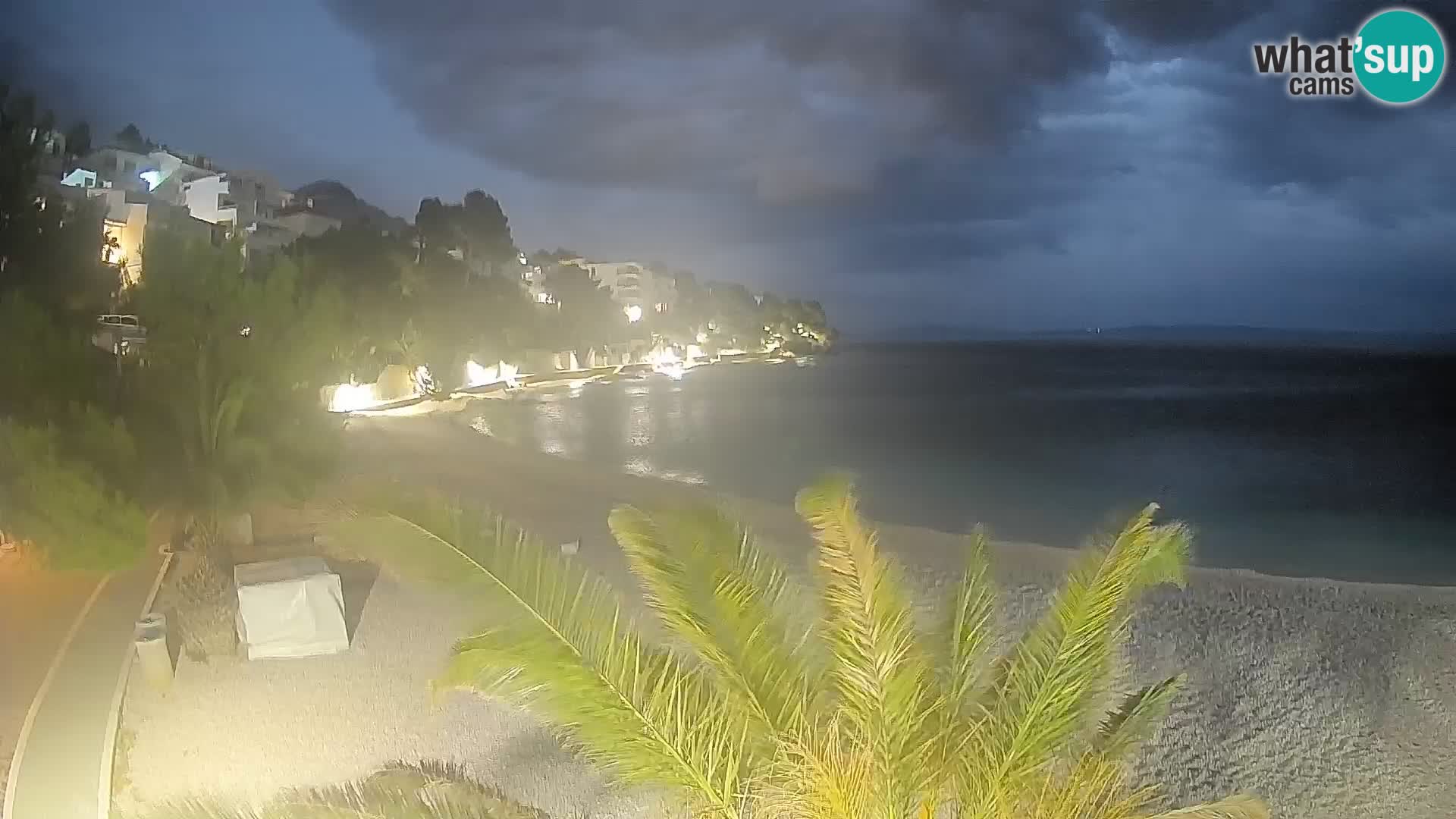 Webcam Playa Lučica Brela – Vista en directo de la costa adriática