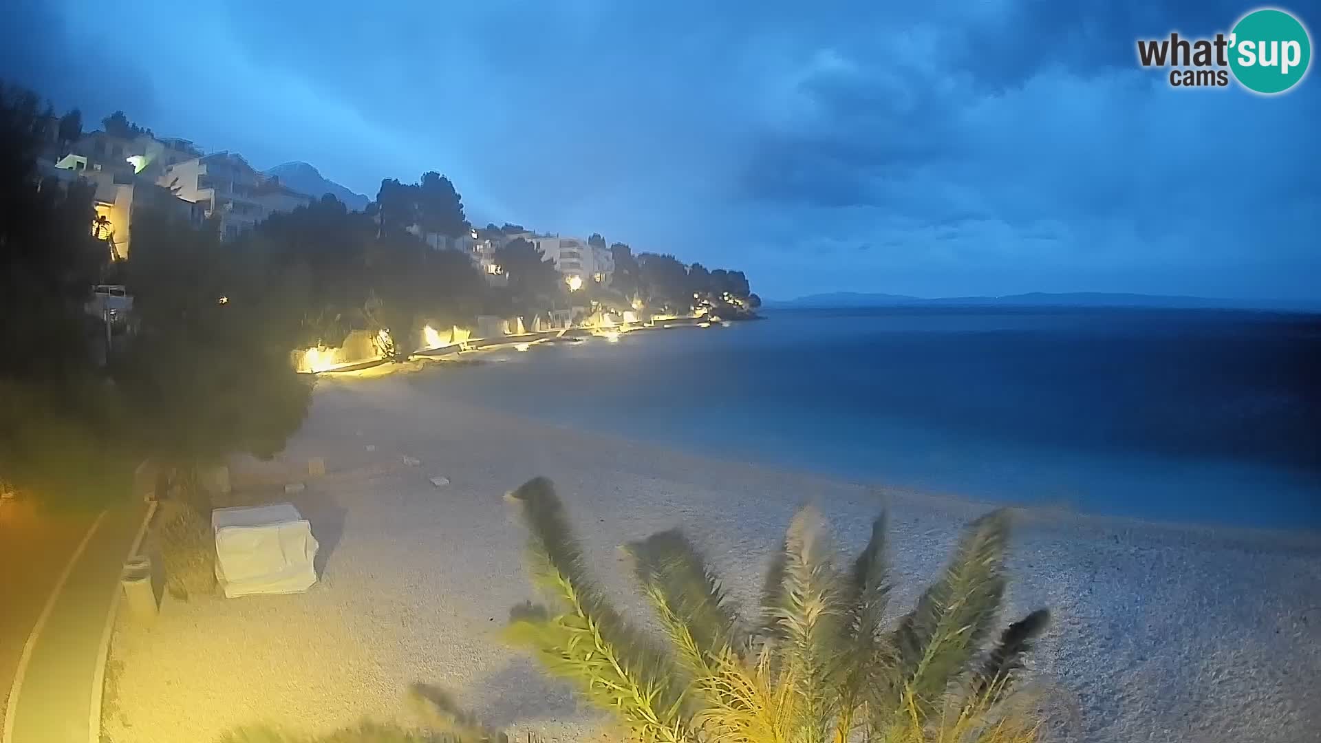 Webcam Lučica Beach Brela – Live View from the Adriatic Coast
