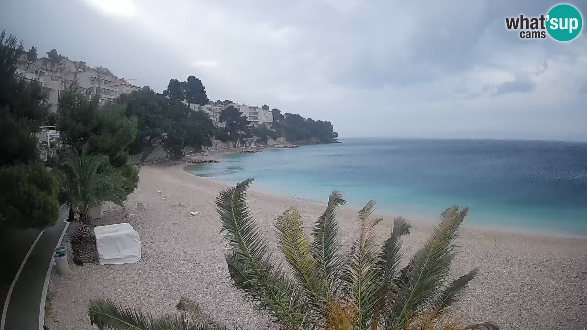 Webcam Lučica Beach Brela – Live View from the Adriatic Coast