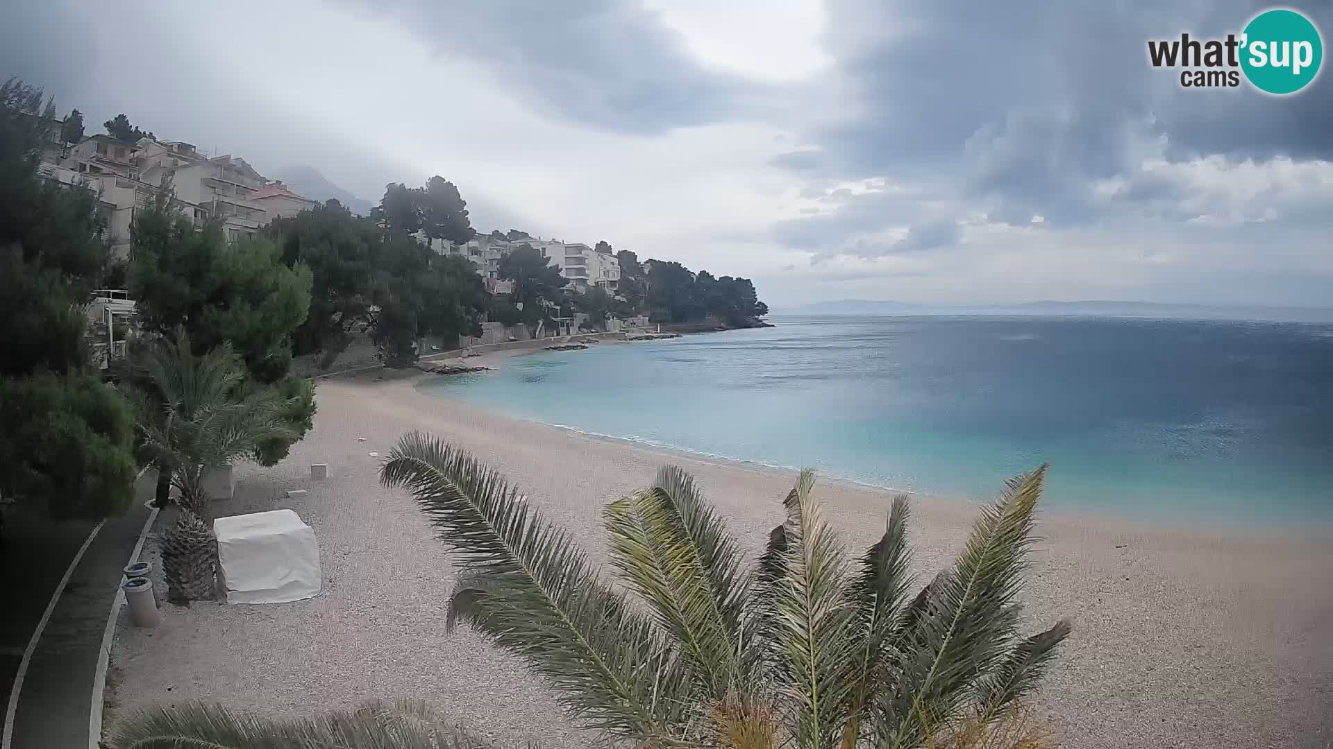 Webcam Lučica Beach Brela – Live View from the Adriatic Coast