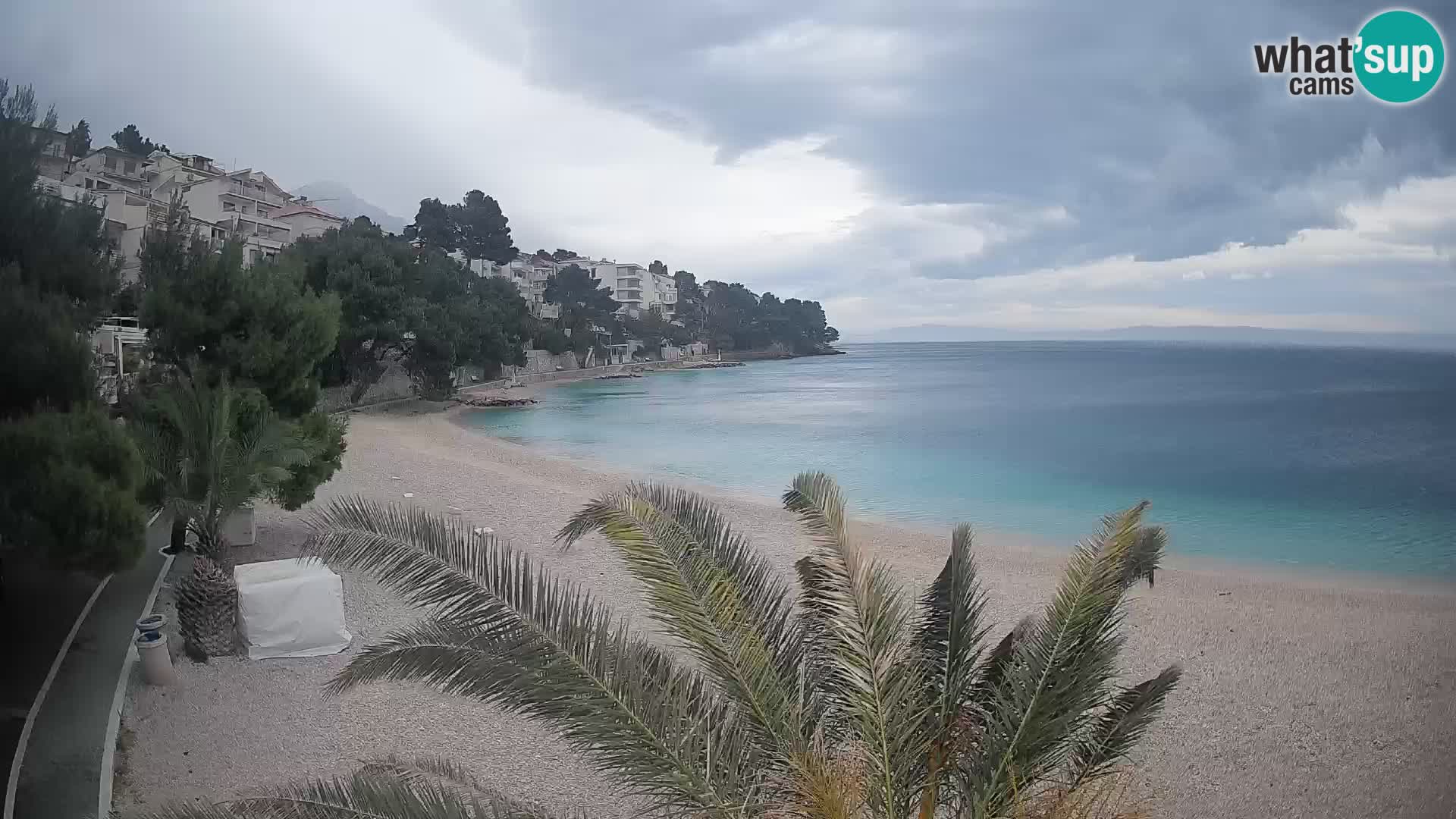 Webcam Lučica Beach Brela – Live View from the Adriatic Coast