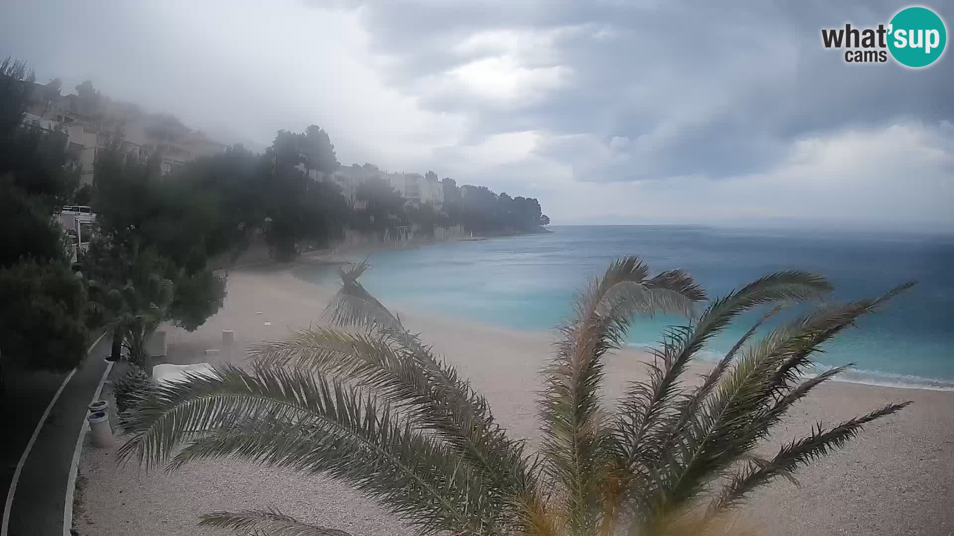 Webcam Playa Lučica Brela – Vista en directo de la costa adriática