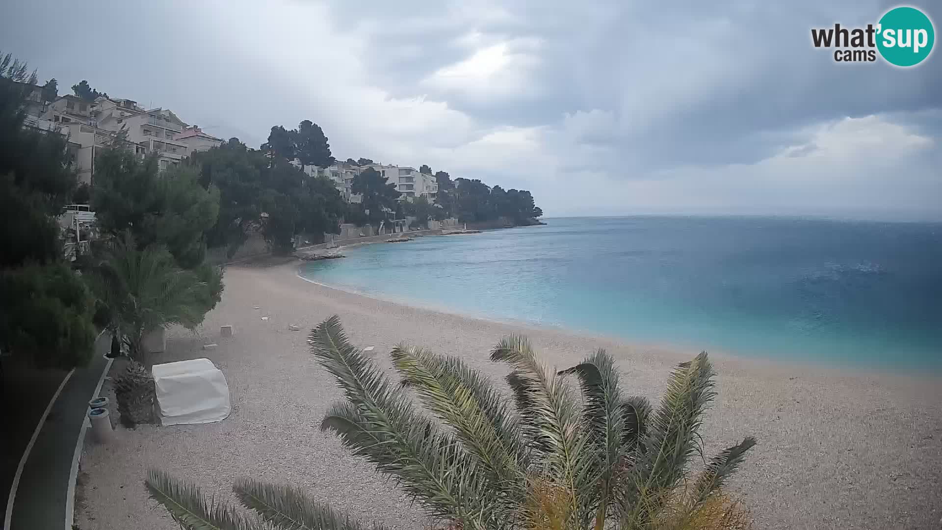 Webcam Spiaggia Lučica Brela – Vista live sulla costa adriatica