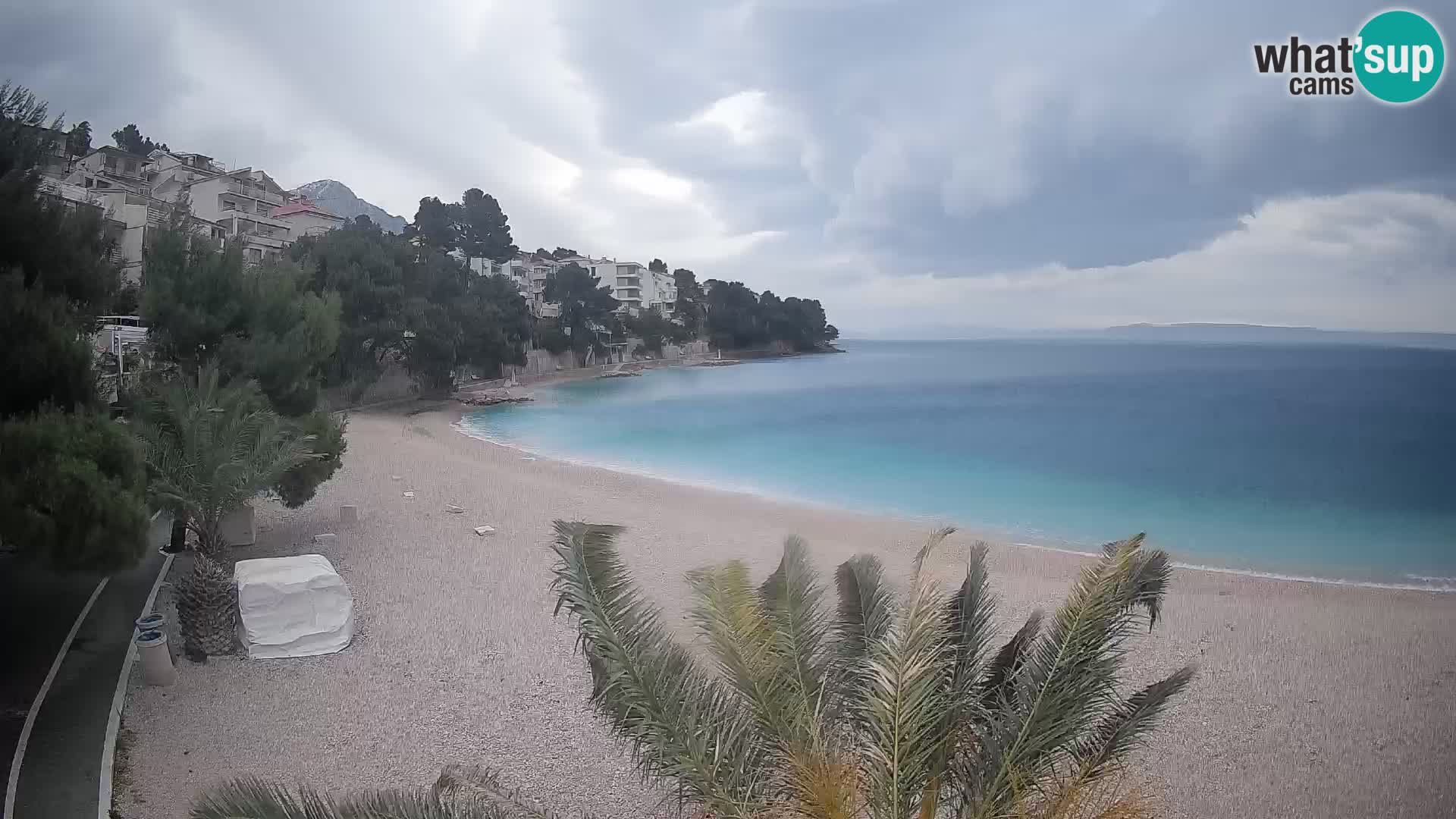 Webcam Lučica Beach Brela – Live View from the Adriatic Coast