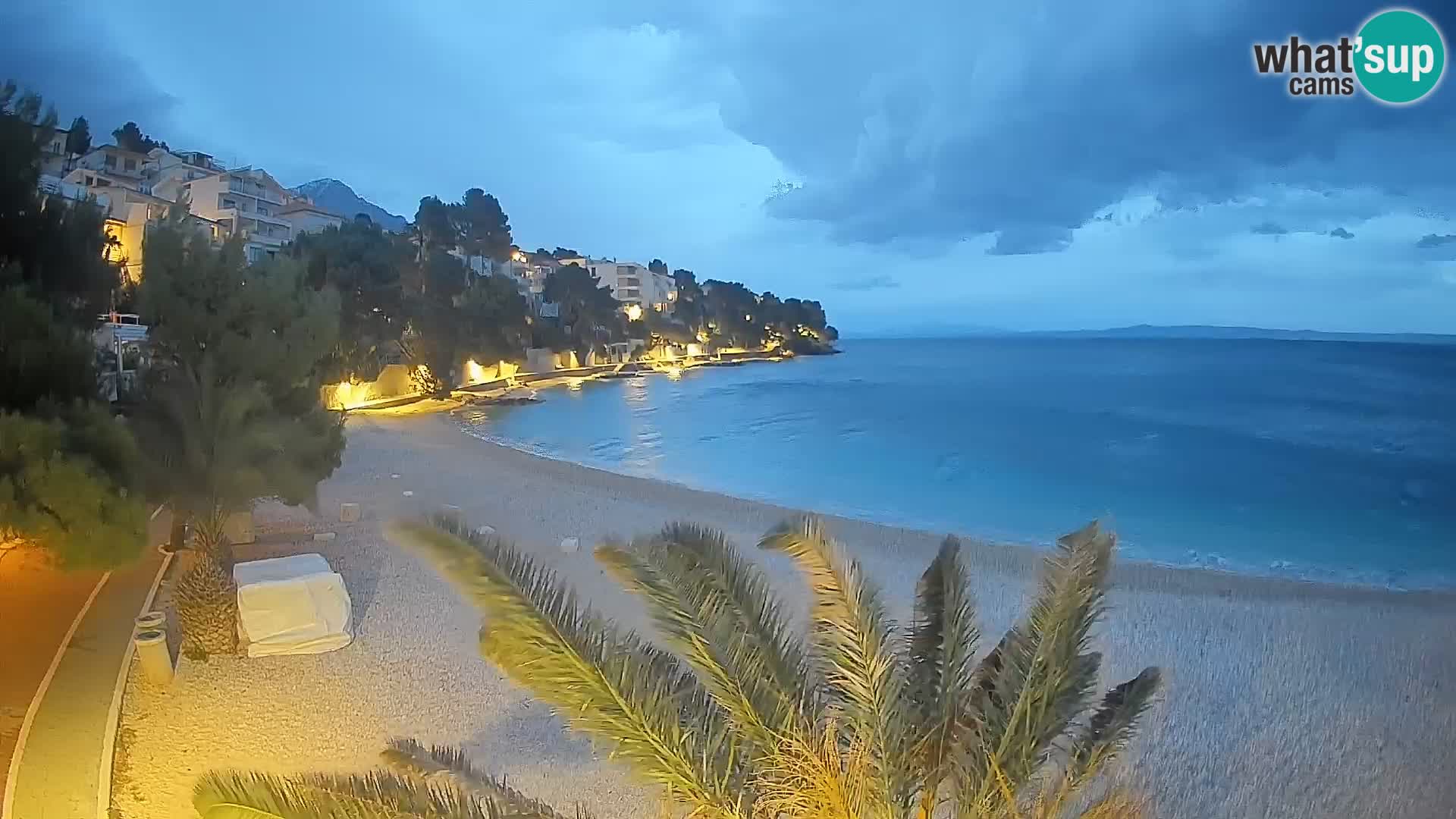 Webcam Lučica Beach Brela – Live View from the Adriatic Coast