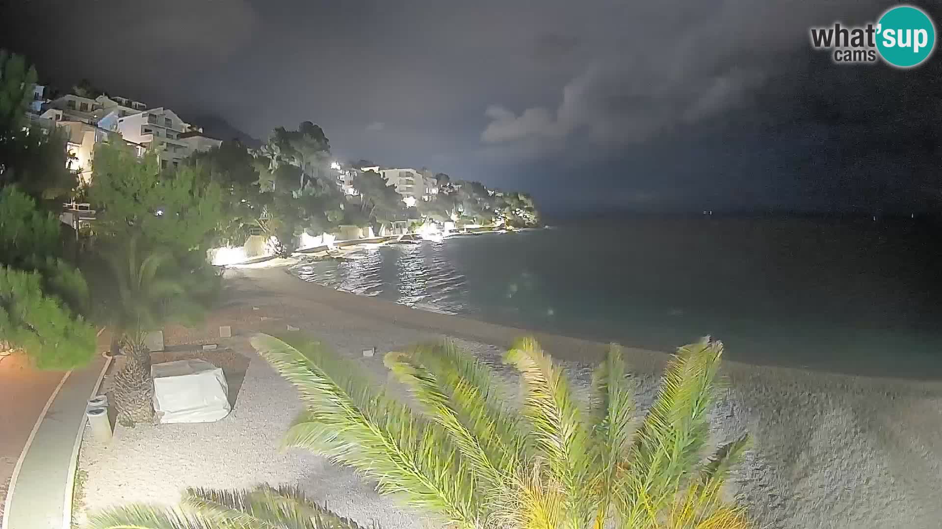 Webcam Lučica Beach Brela – Live View from the Adriatic Coast
