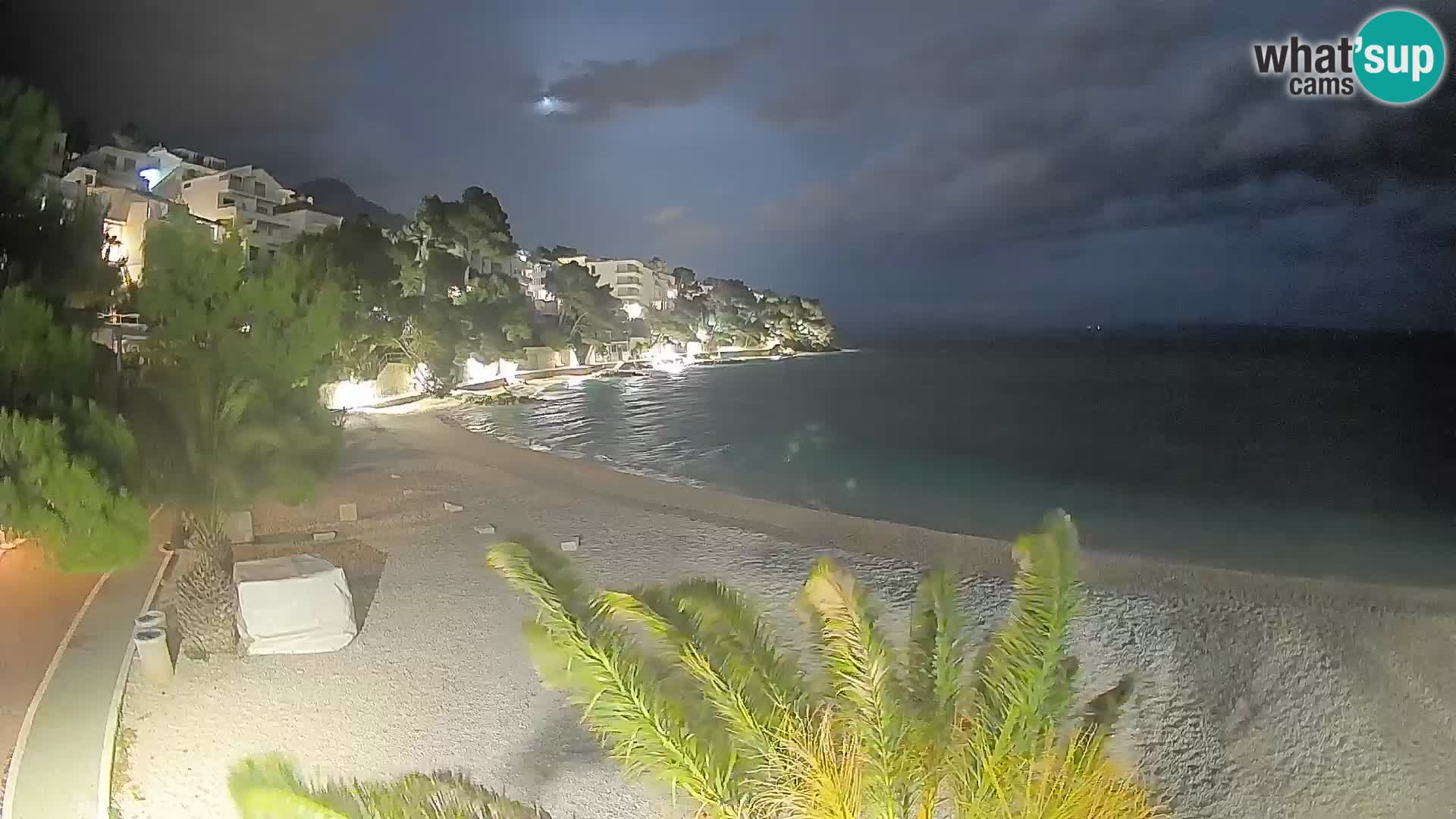 Webcam Lučica Beach Brela – Live View from the Adriatic Coast