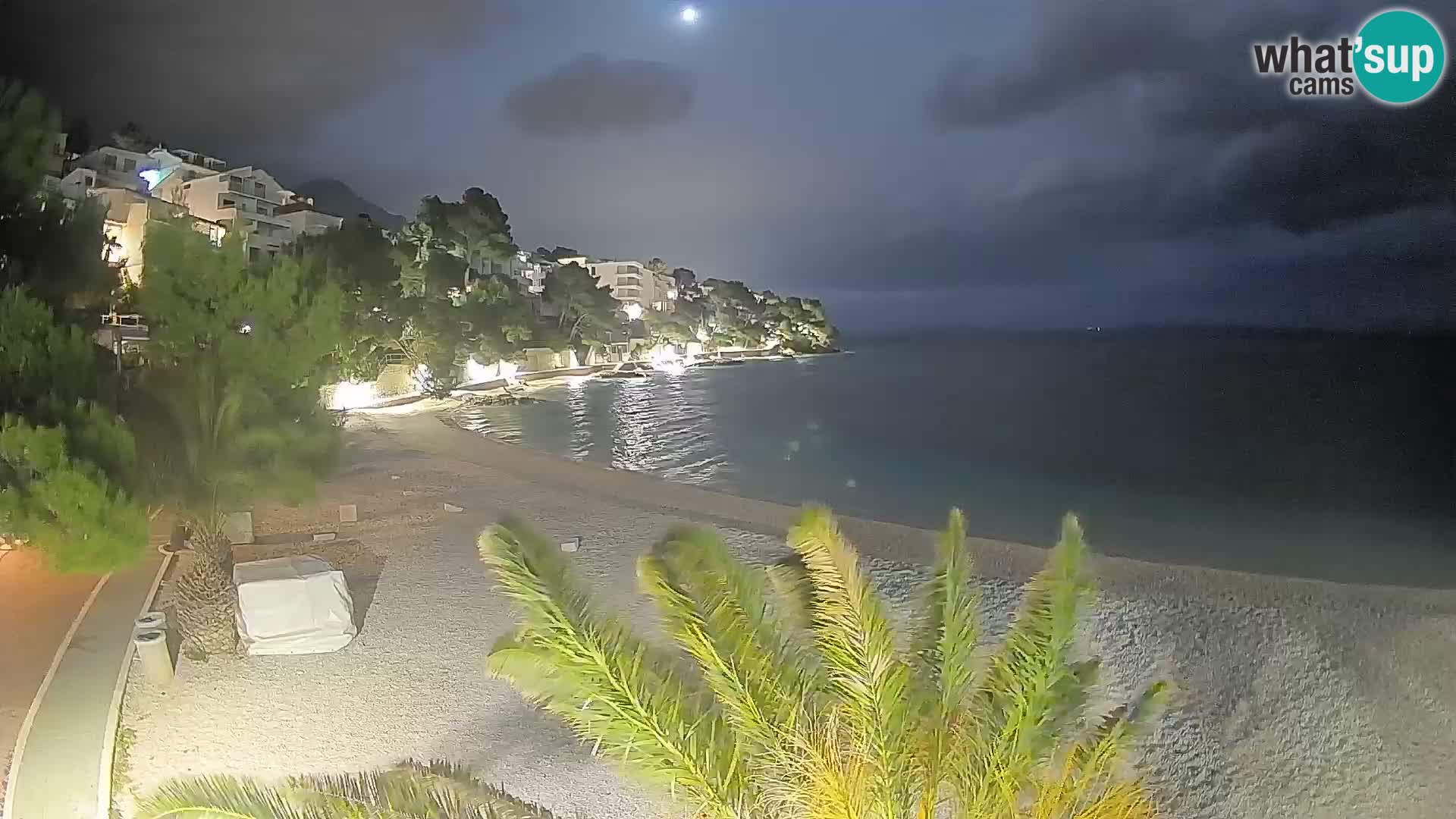 Webcam Lučica Beach Brela – Live View from the Adriatic Coast