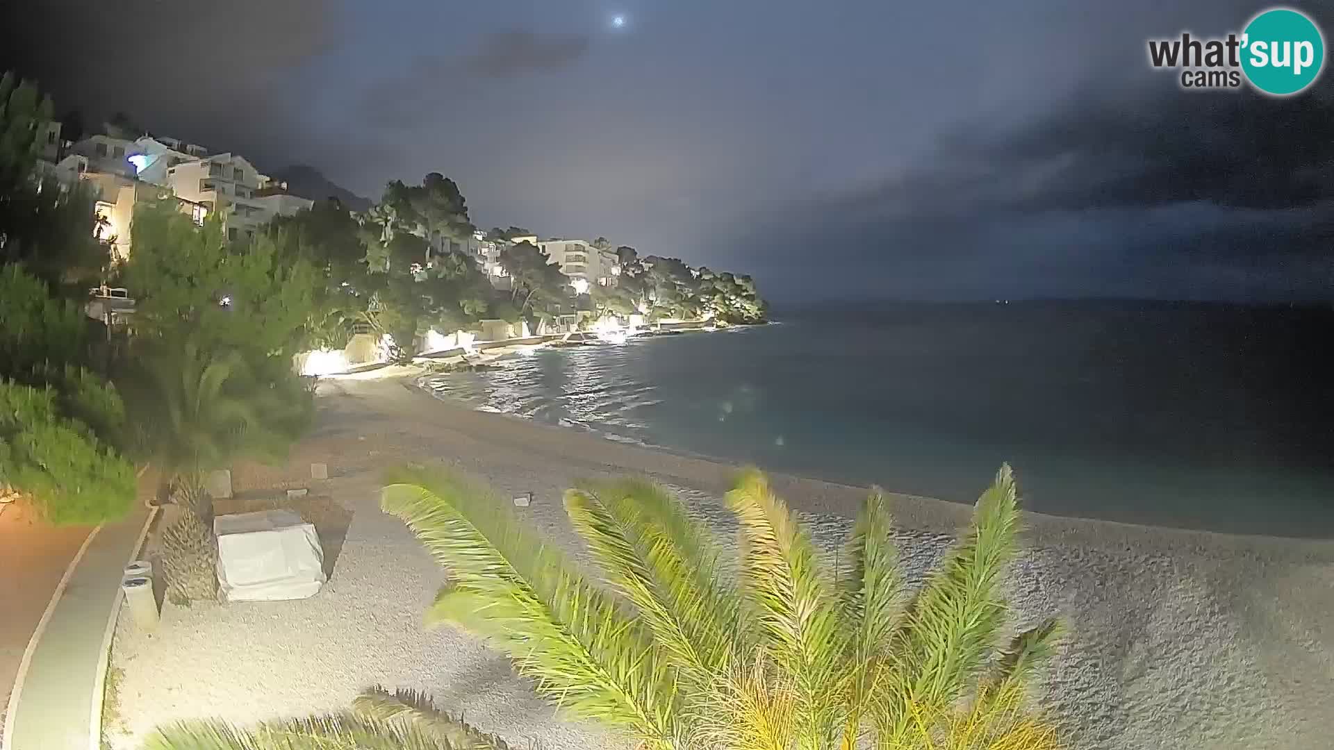 Webcam Lučica Beach Brela – Live View from the Adriatic Coast