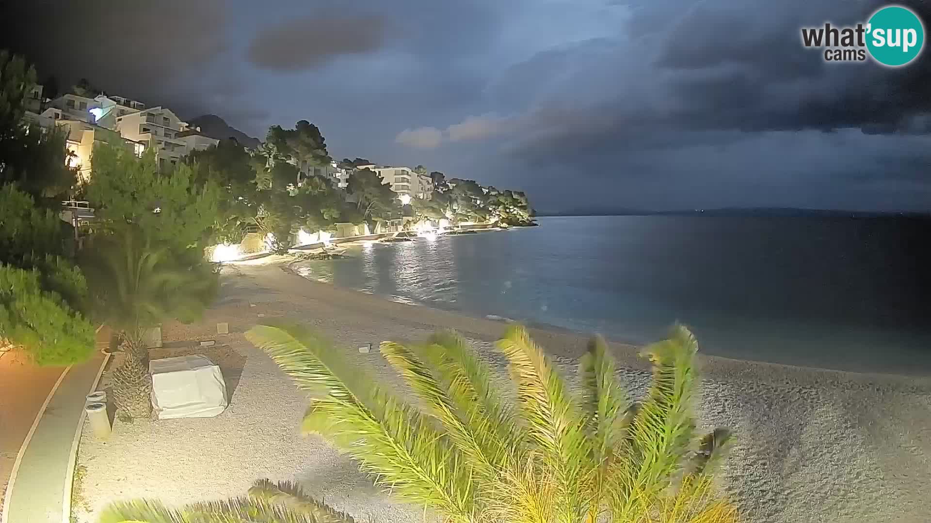 Webcam Lučica Beach Brela – Live View from the Adriatic Coast