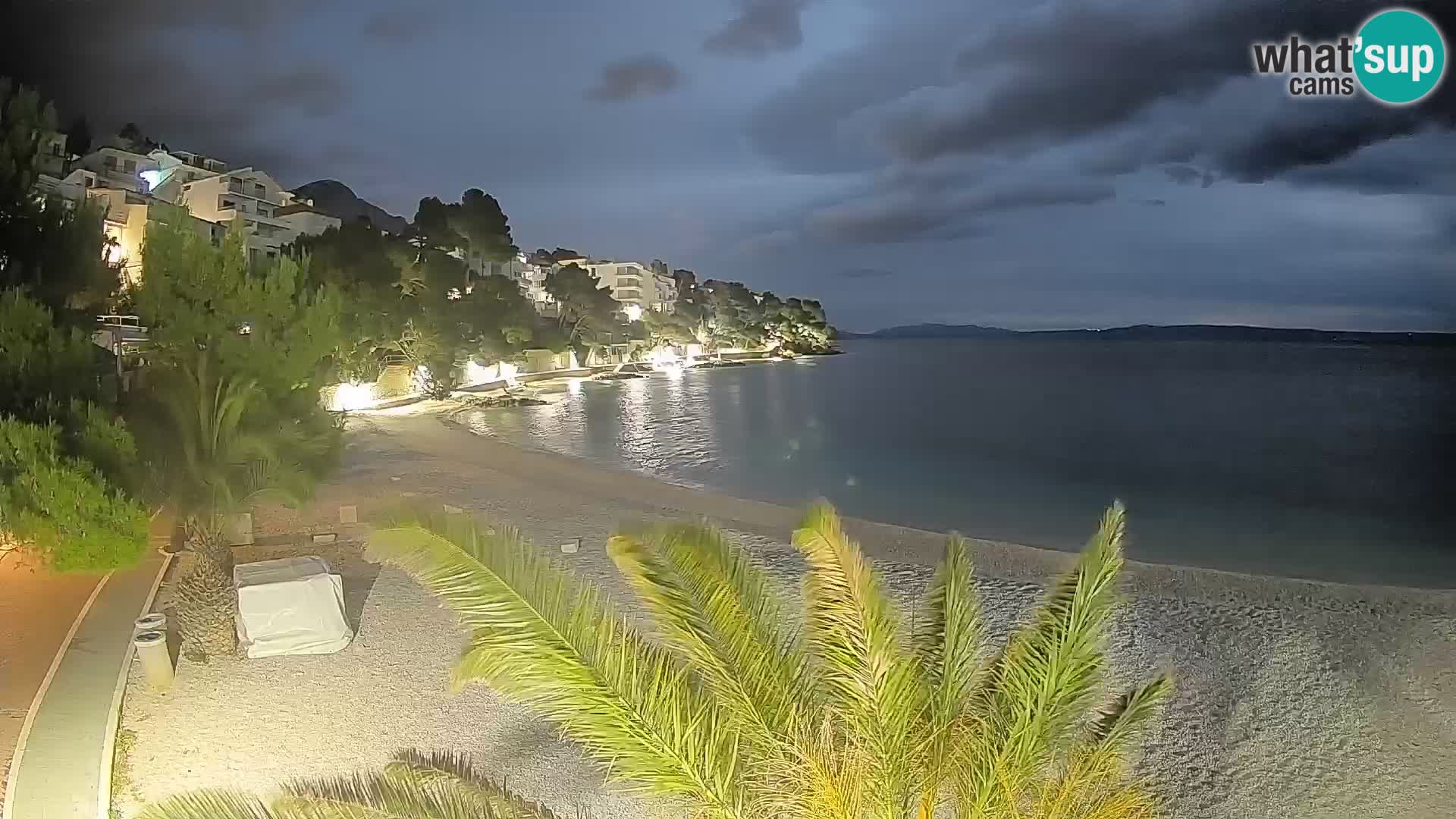 Webcam Lučica Beach Brela – Live View from the Adriatic Coast