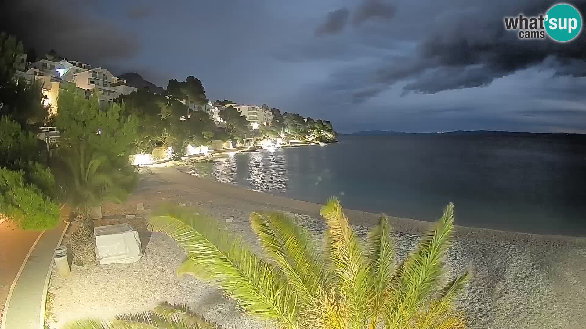 Webcam Lučica Beach Brela – Live View from the Adriatic Coast