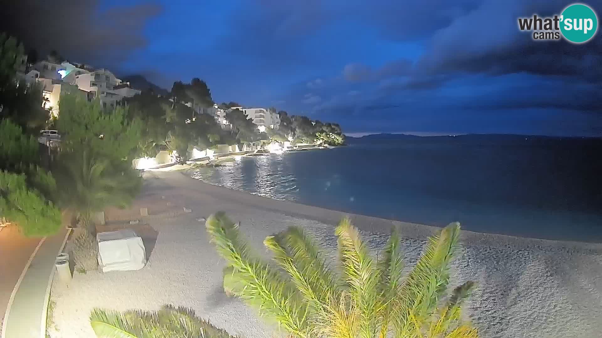 Webcam Lučica Beach Brela – Live View from the Adriatic Coast