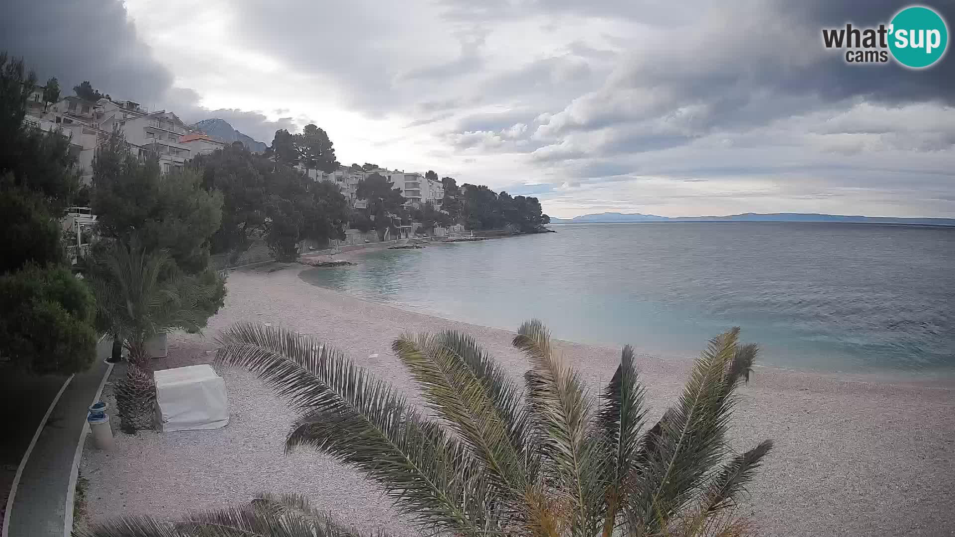 Webcam Lučica Beach Brela – Live View from the Adriatic Coast