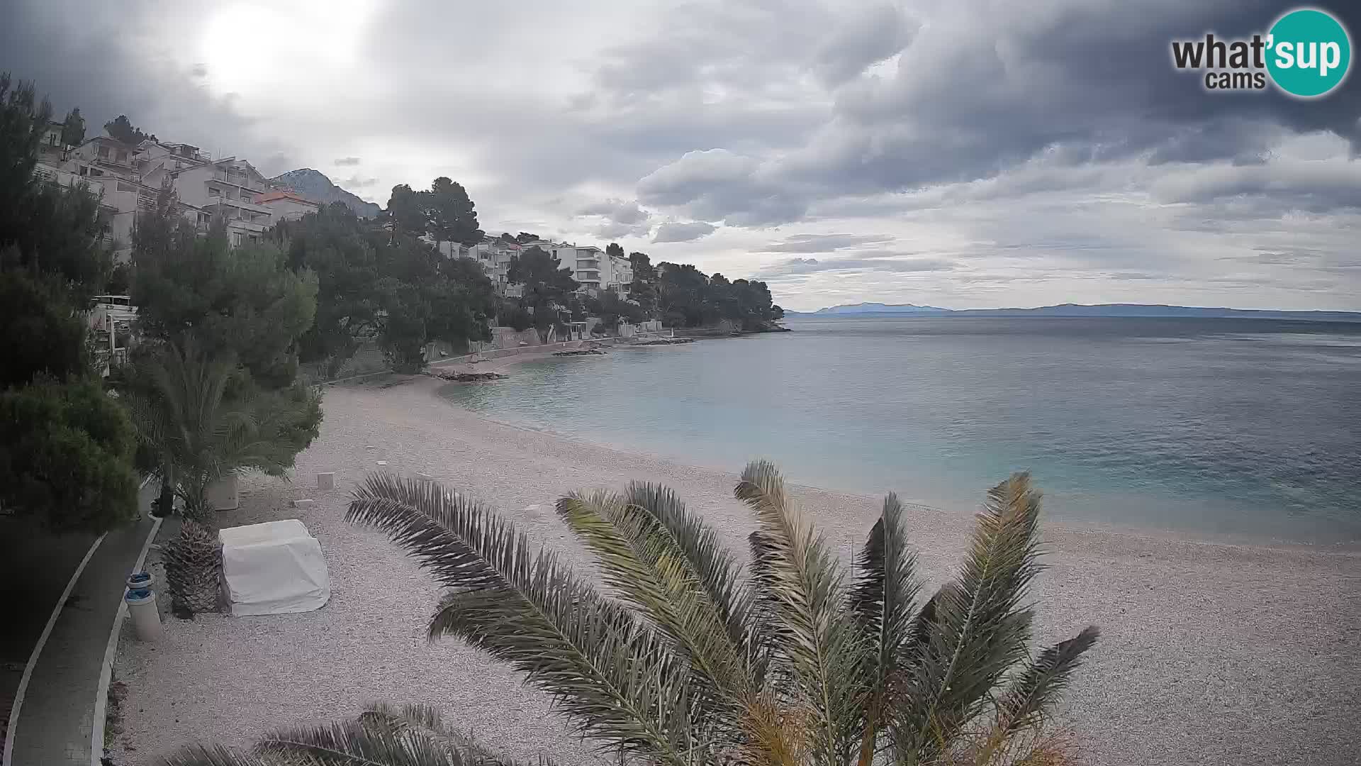 Webcam Lučica Beach Brela – Live View from the Adriatic Coast