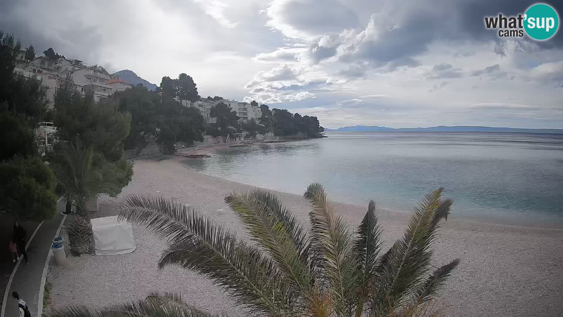 Webcam Spiaggia Lučica Brela – Vista live sulla costa adriatica