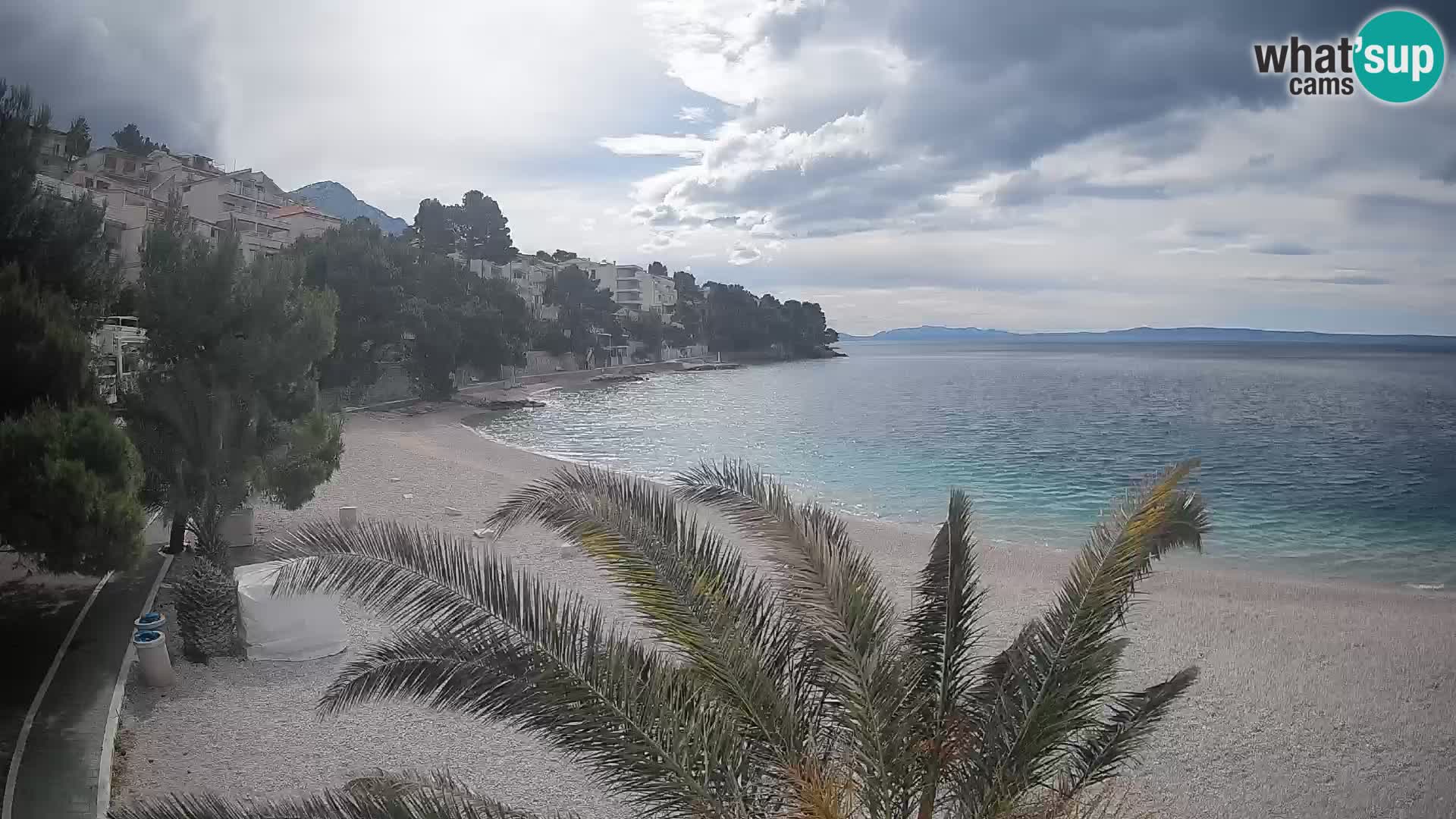 Webcam Playa Lučica Brela – Vista en directo de la costa adriática