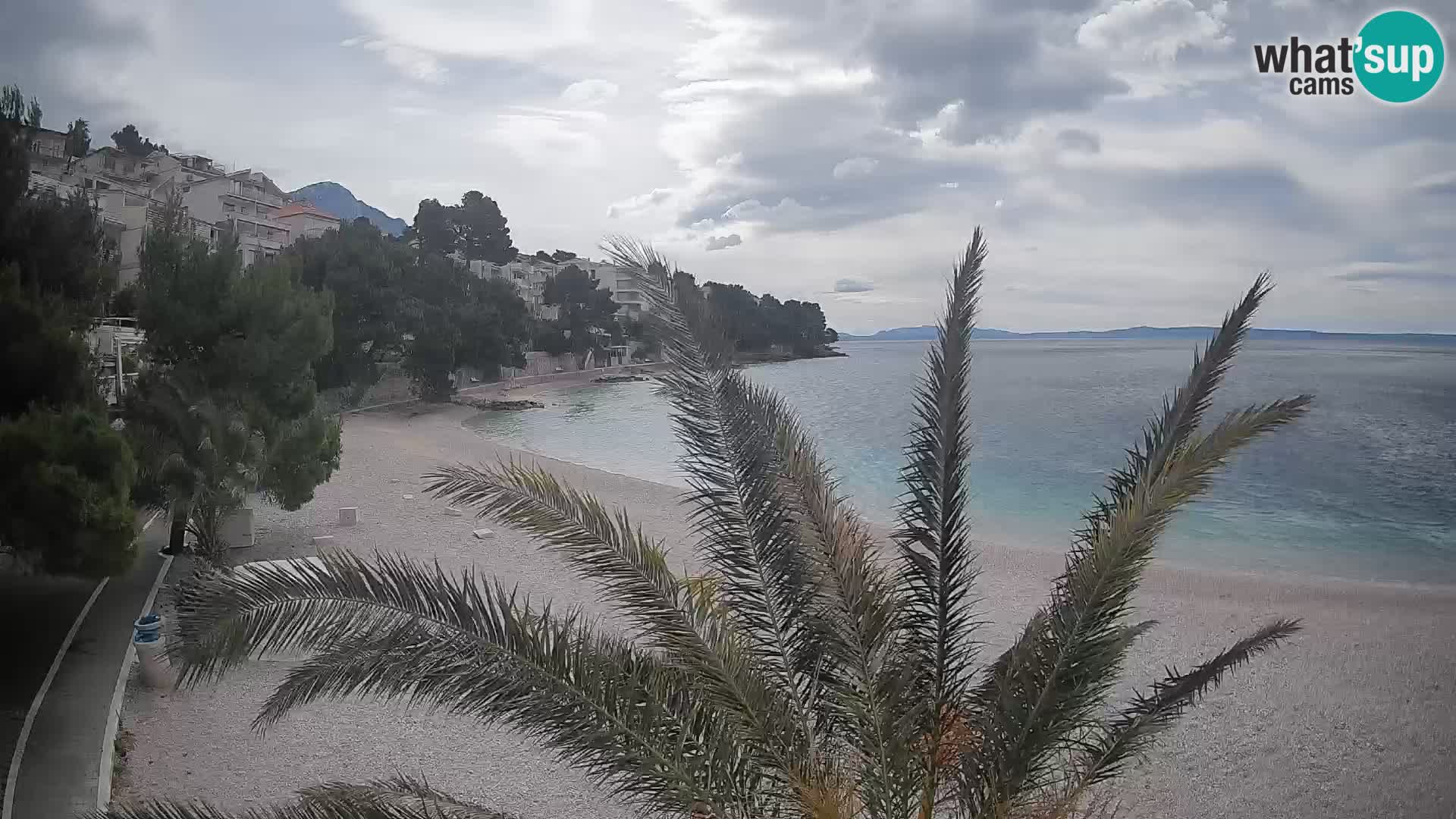 Webcam Lučica Beach Brela – Live View from the Adriatic Coast