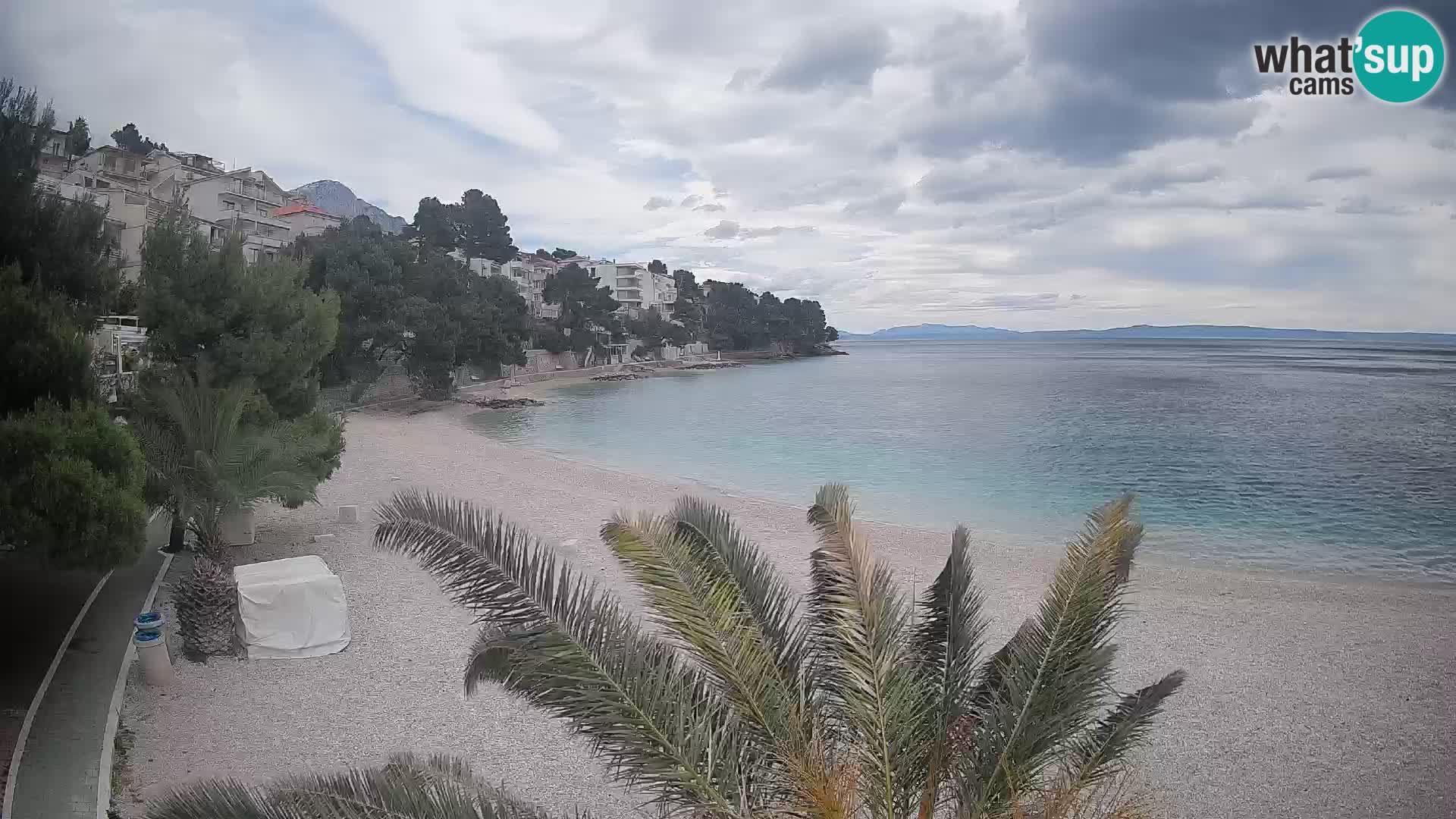 Webcam Lučica Beach Brela – Live View from the Adriatic Coast