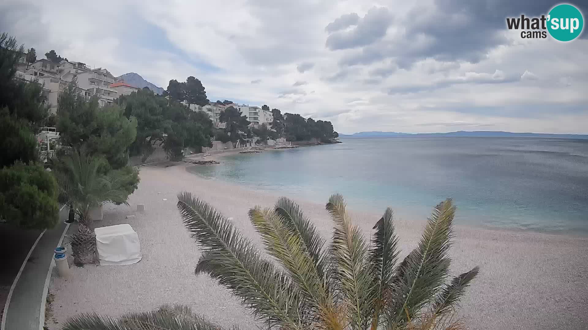 Webcam Playa Lučica Brela – Vista en directo de la costa adriática
