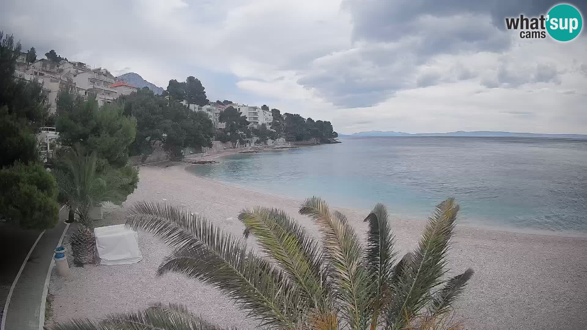 Webcam Lučica Beach Brela – Live View from the Adriatic Coast
