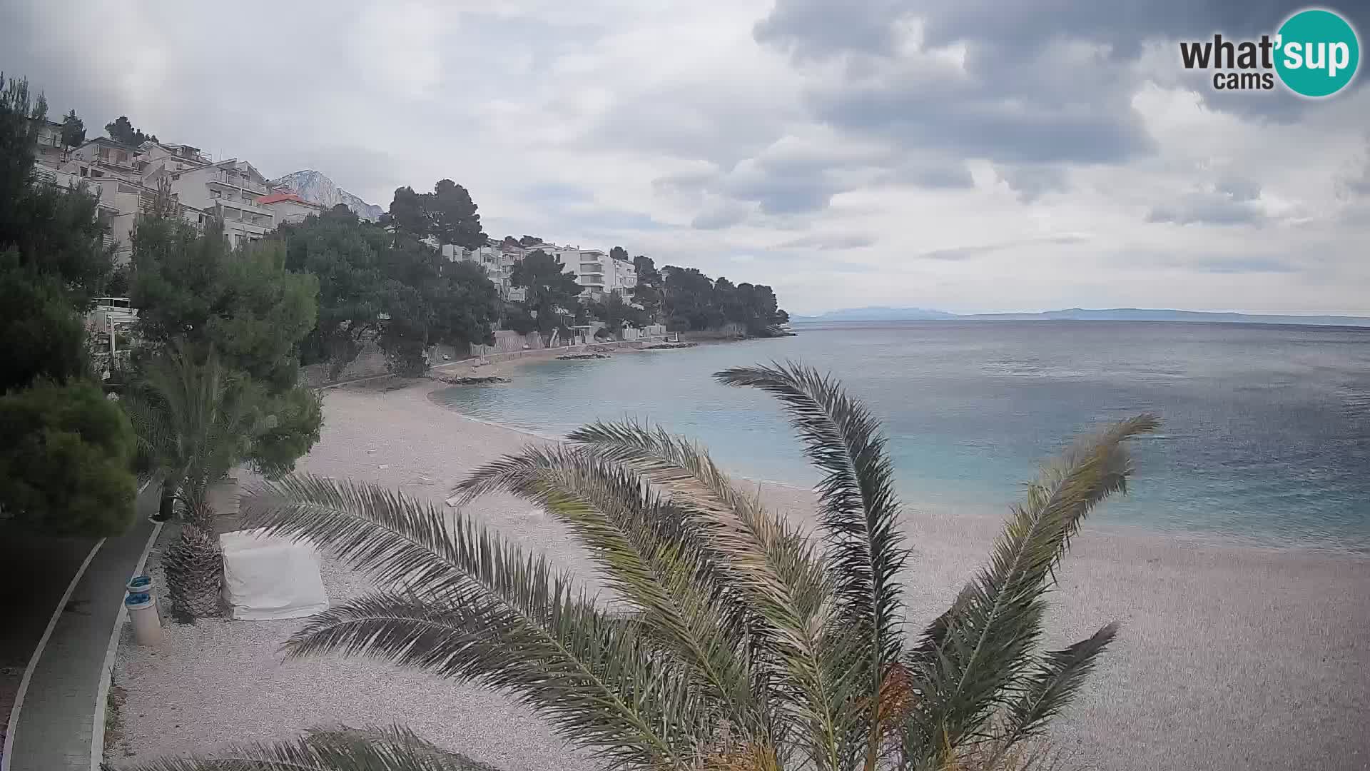 Webcam Lučica Beach Brela – Live View from the Adriatic Coast
