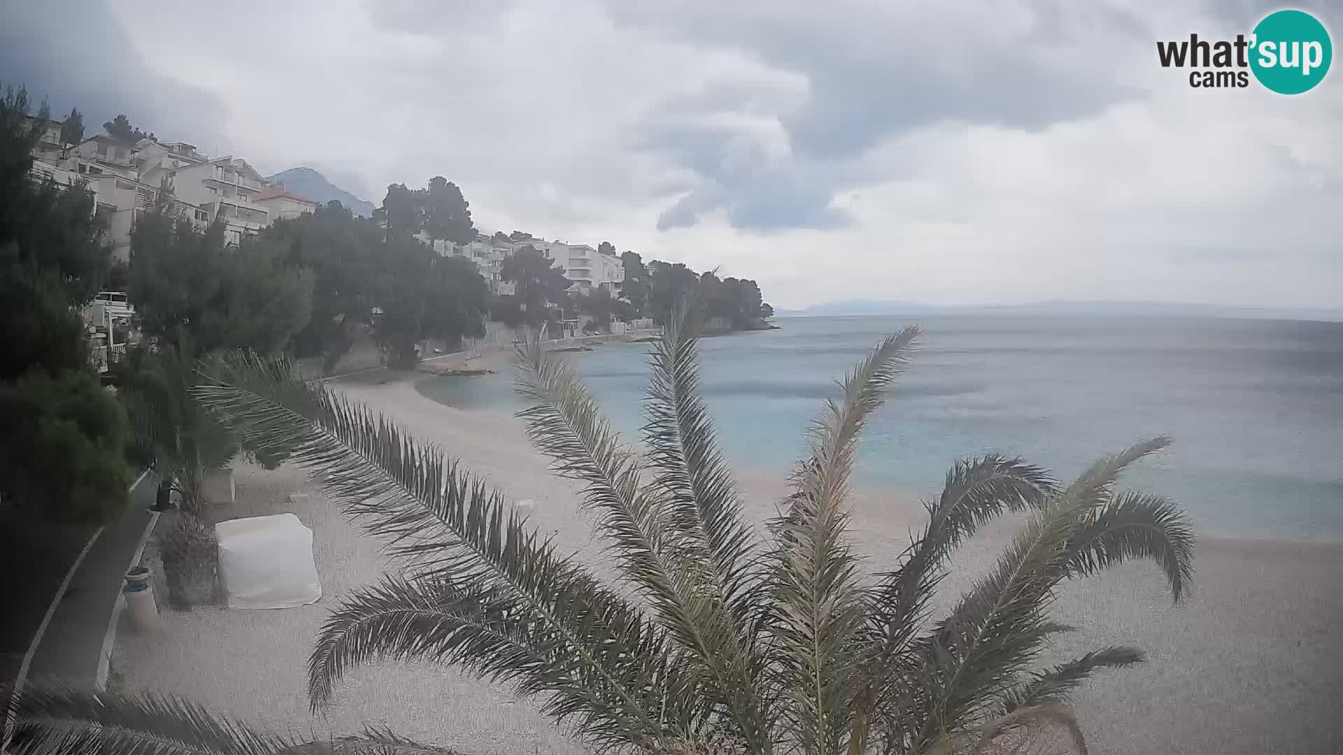 Webcam Lučica Beach Brela – Live View from the Adriatic Coast