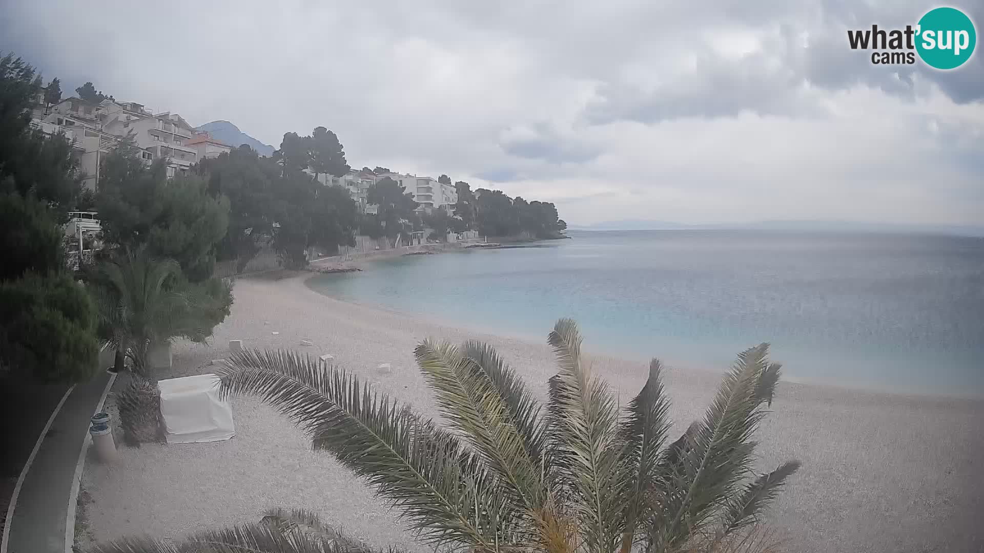 Webcam Lučica Beach Brela – Live View from the Adriatic Coast