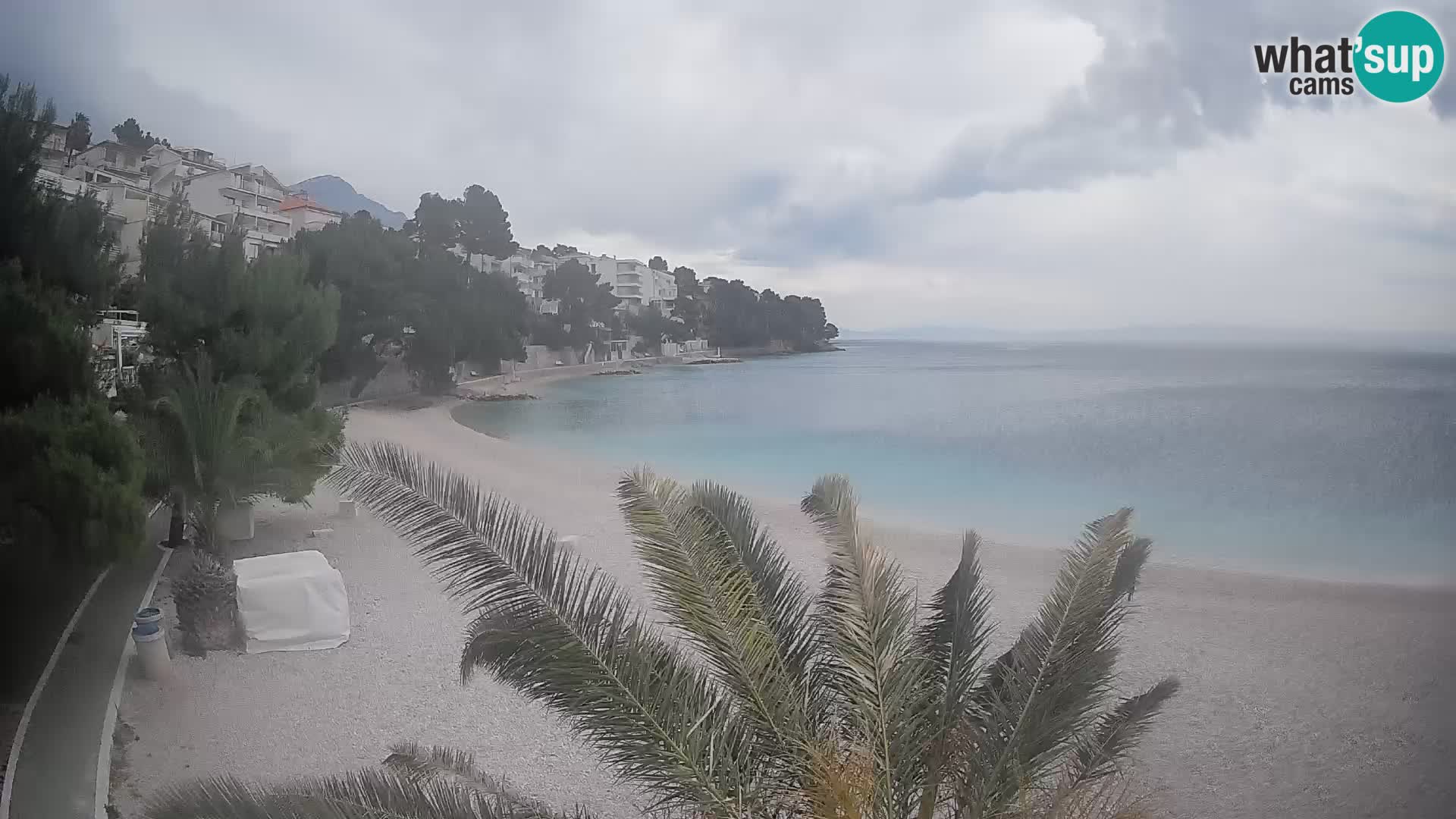 Webcam Lučica Beach Brela – Live View from the Adriatic Coast