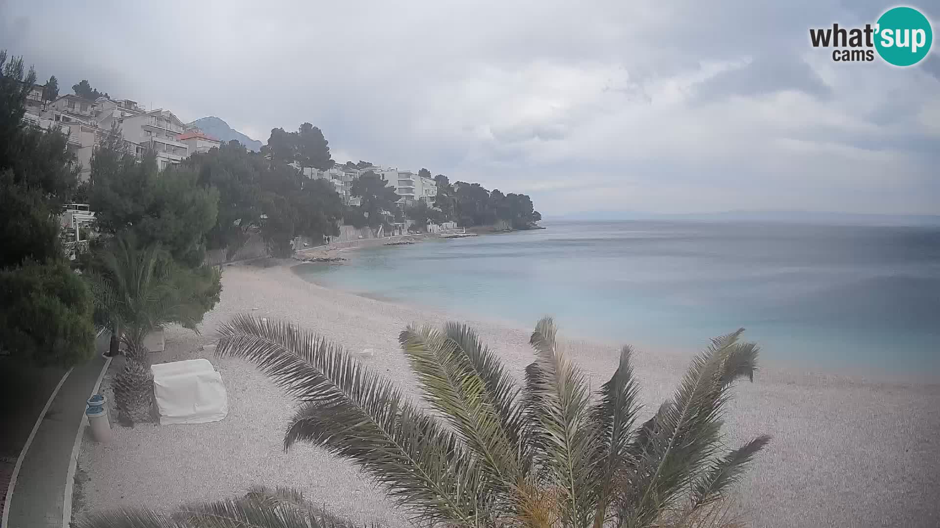 Webcam Lučica Beach Brela – Live View from the Adriatic Coast