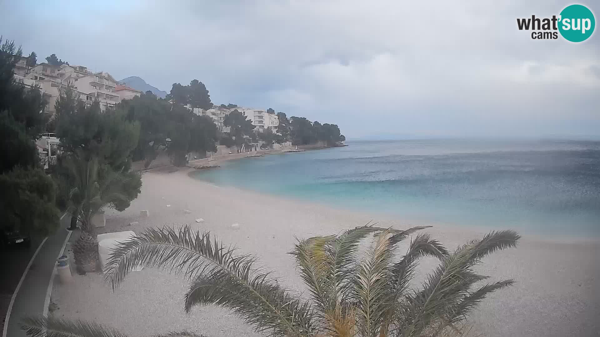 Webcam Lučica Beach Brela – Live View from the Adriatic Coast