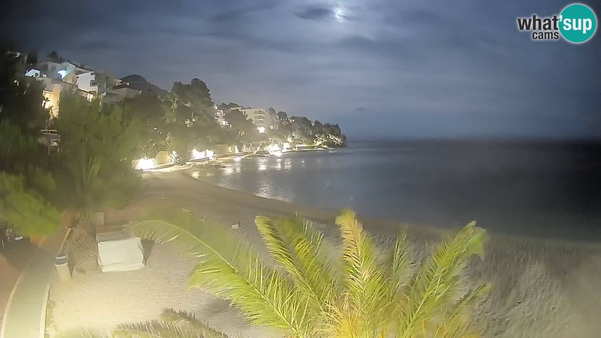 Webcam Plage Lučica Brela – Vue en direct sur la côte adriatique