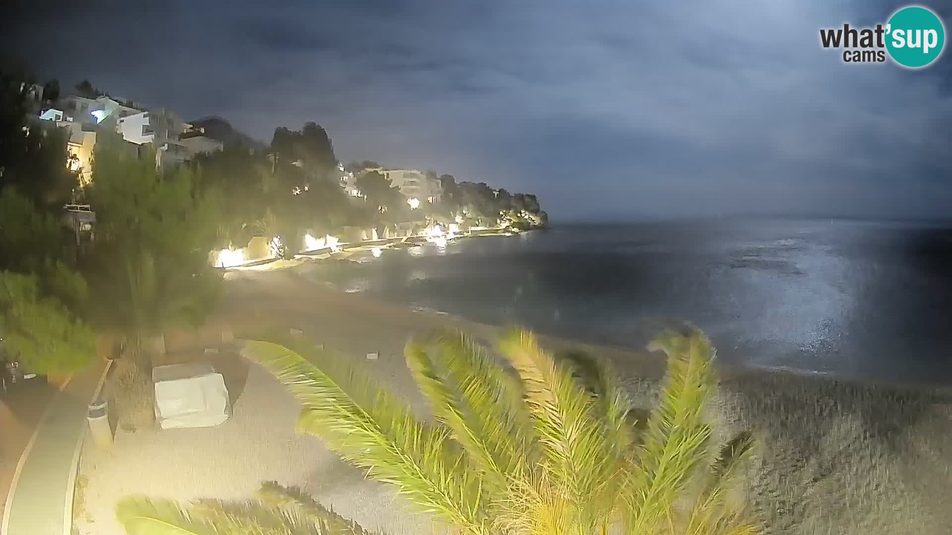 Webcam Playa Lučica Brela – Vista en directo de la costa adriática
