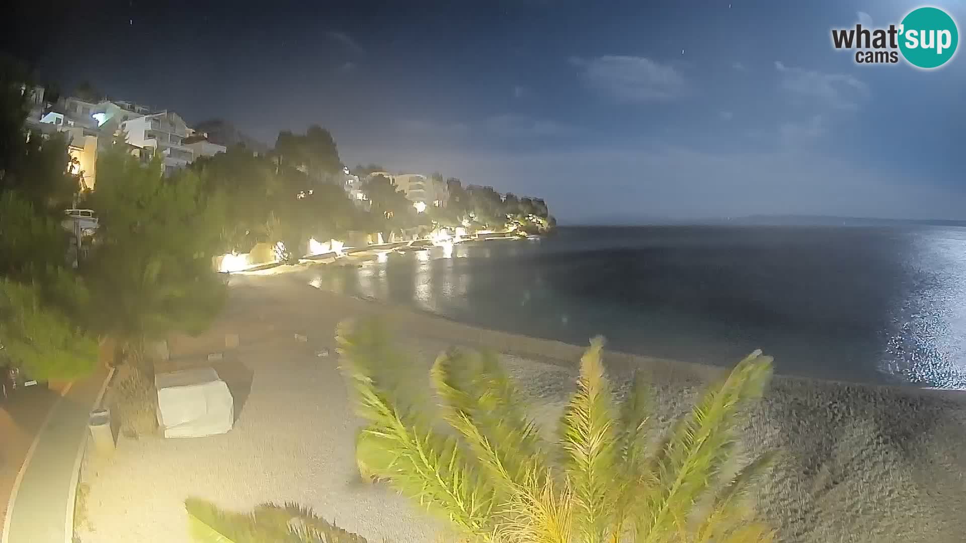 Webcam Lučica Beach Brela – Live View from the Adriatic Coast