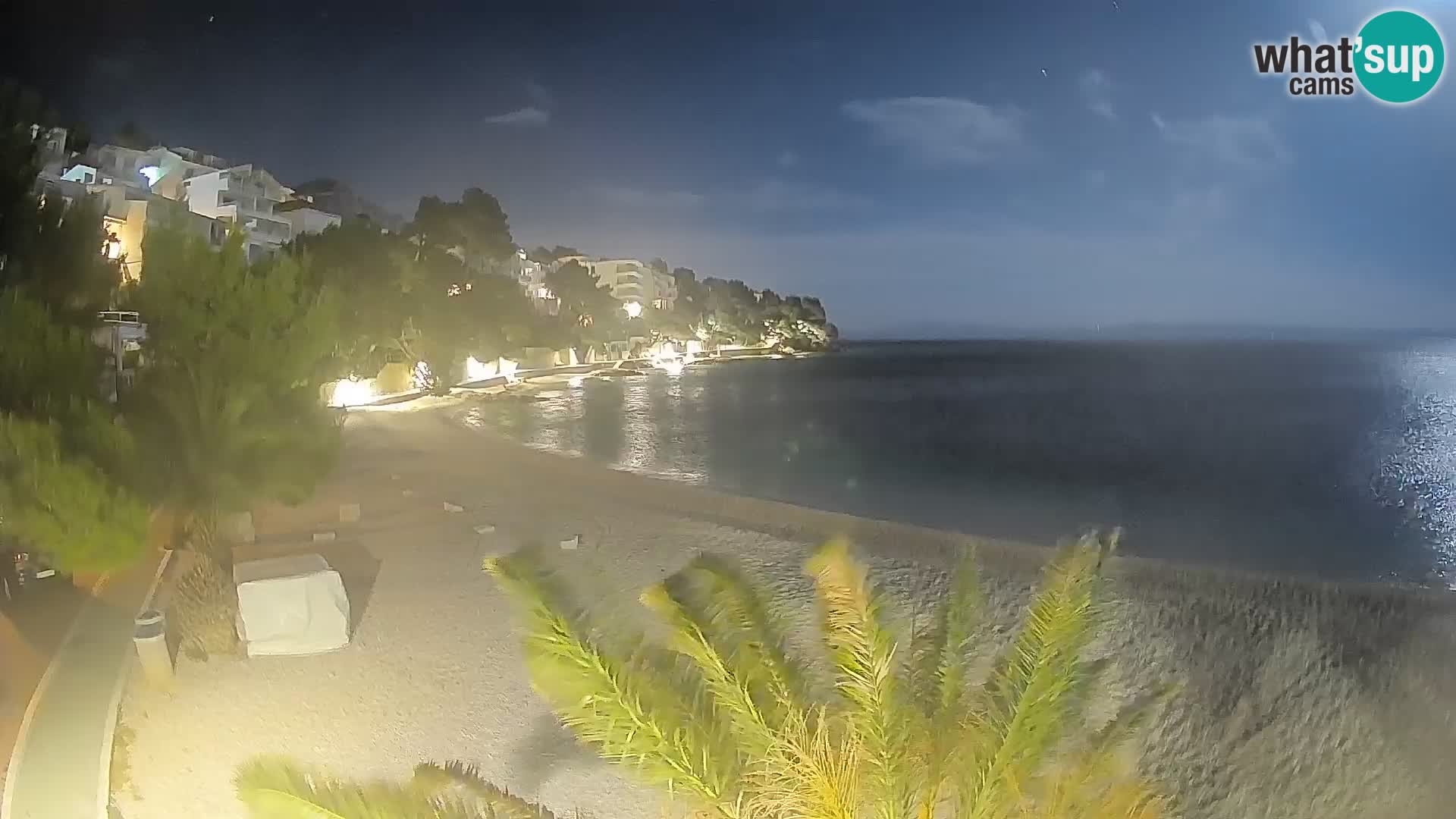 Webcam Plage Lučica Brela – Vue en direct sur la côte adriatique