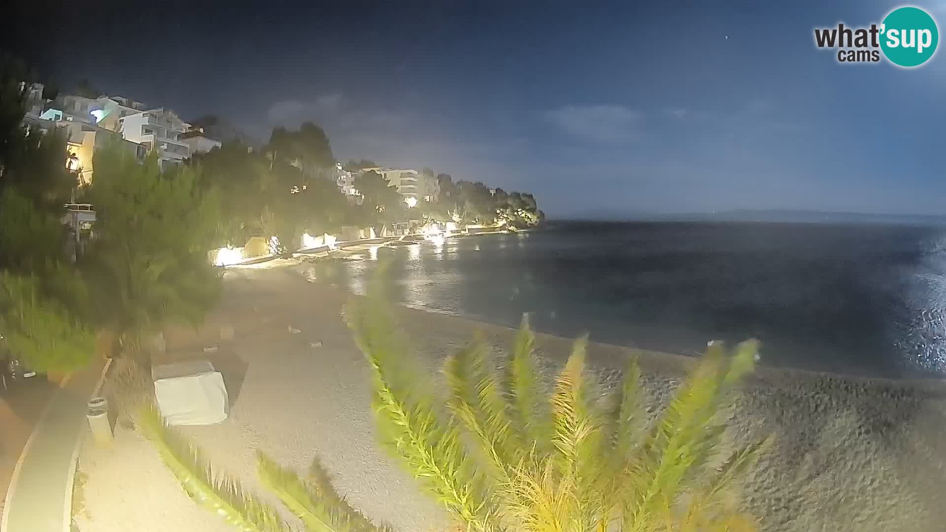 Webcam Playa Lučica Brela – Vista en directo de la costa adriática