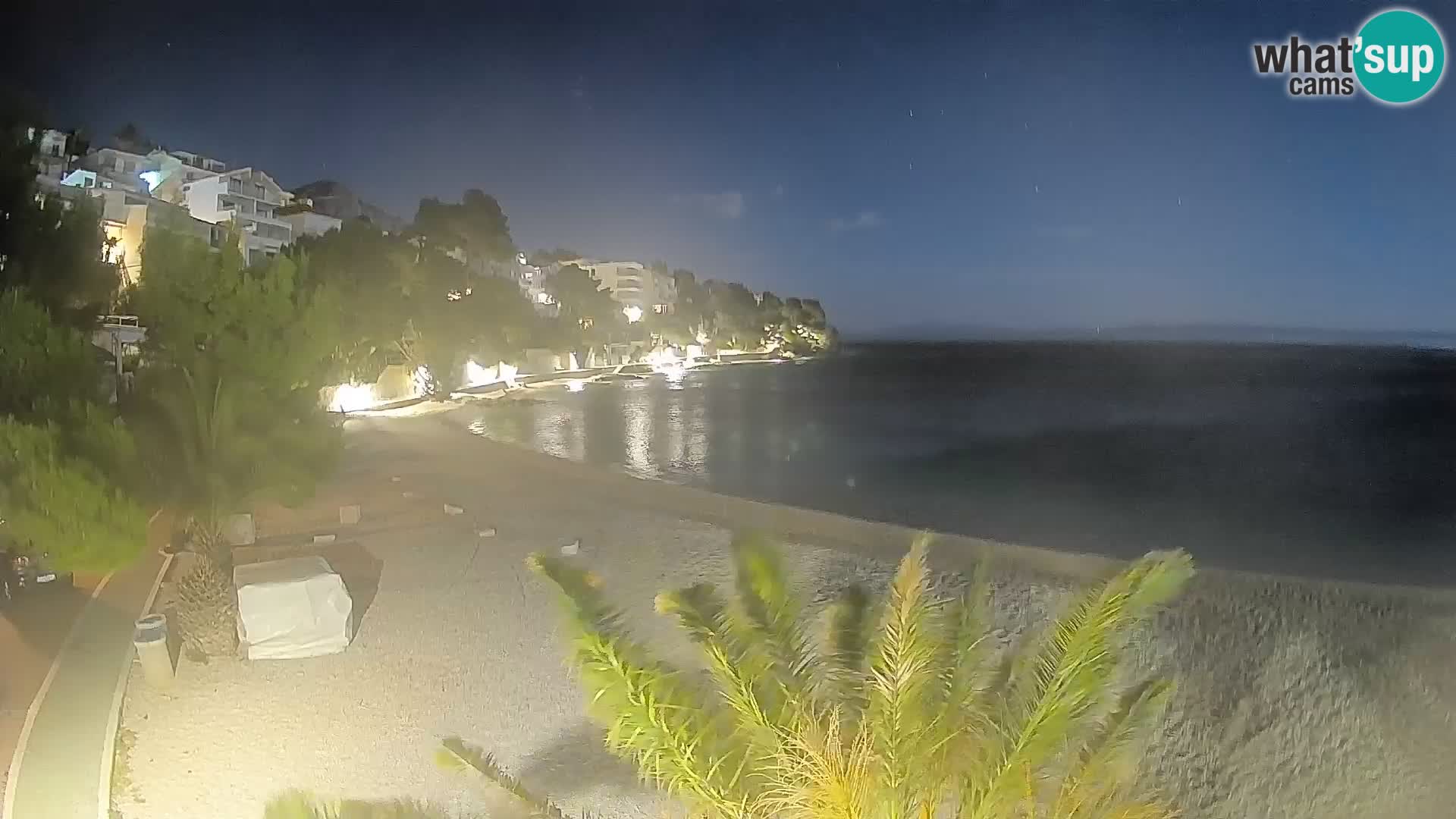 Webcam Lučica Beach Brela – Live View from the Adriatic Coast